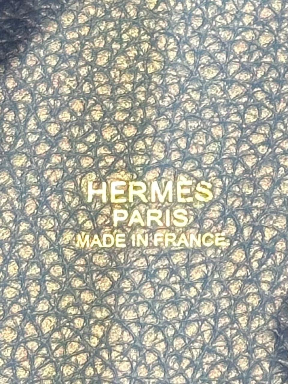 Hermes Taurillon Clemence Picotin Lock 22 Bleu SHW