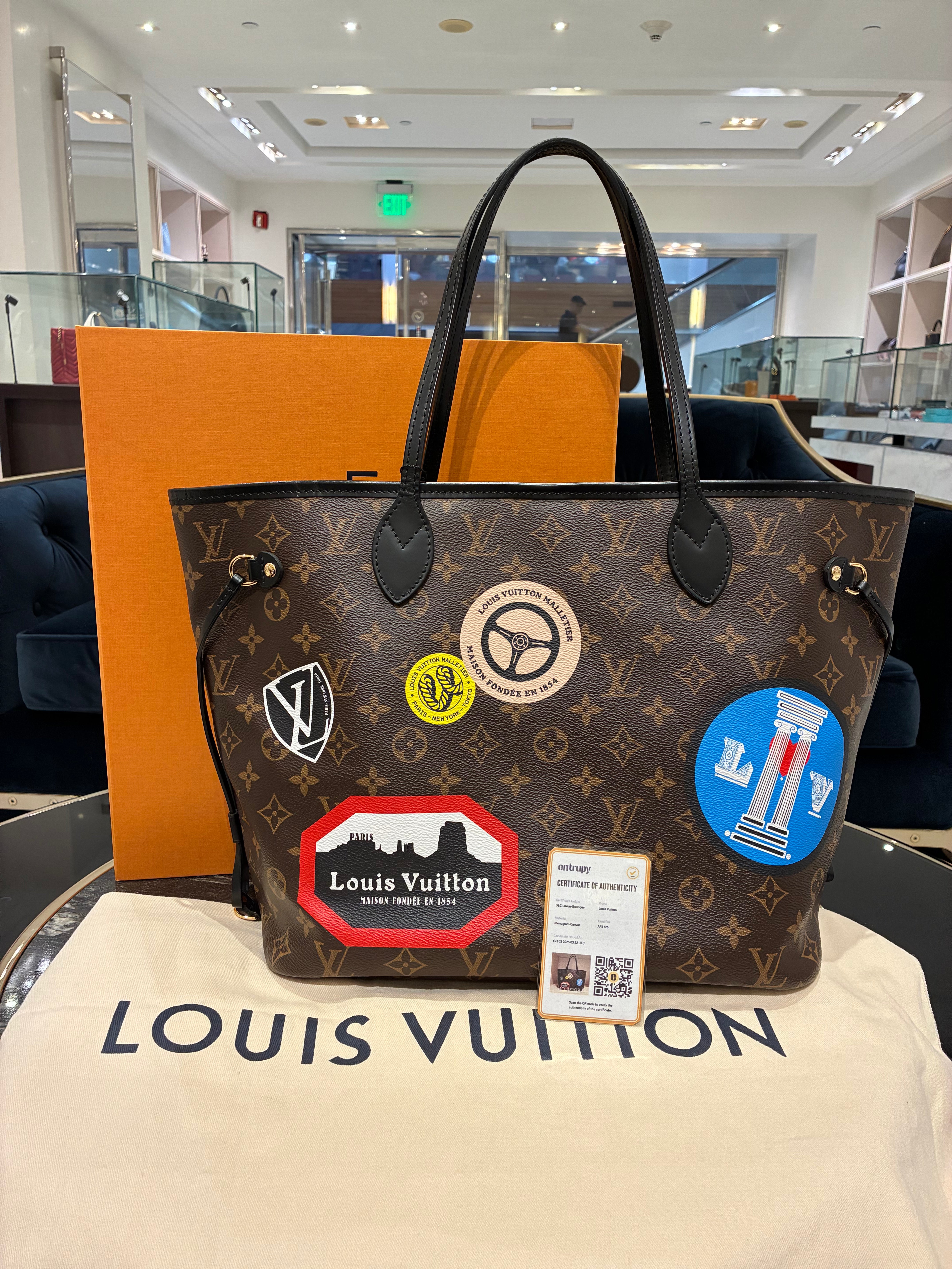 Louis Vuitton Neverful World Tour MM Monogram