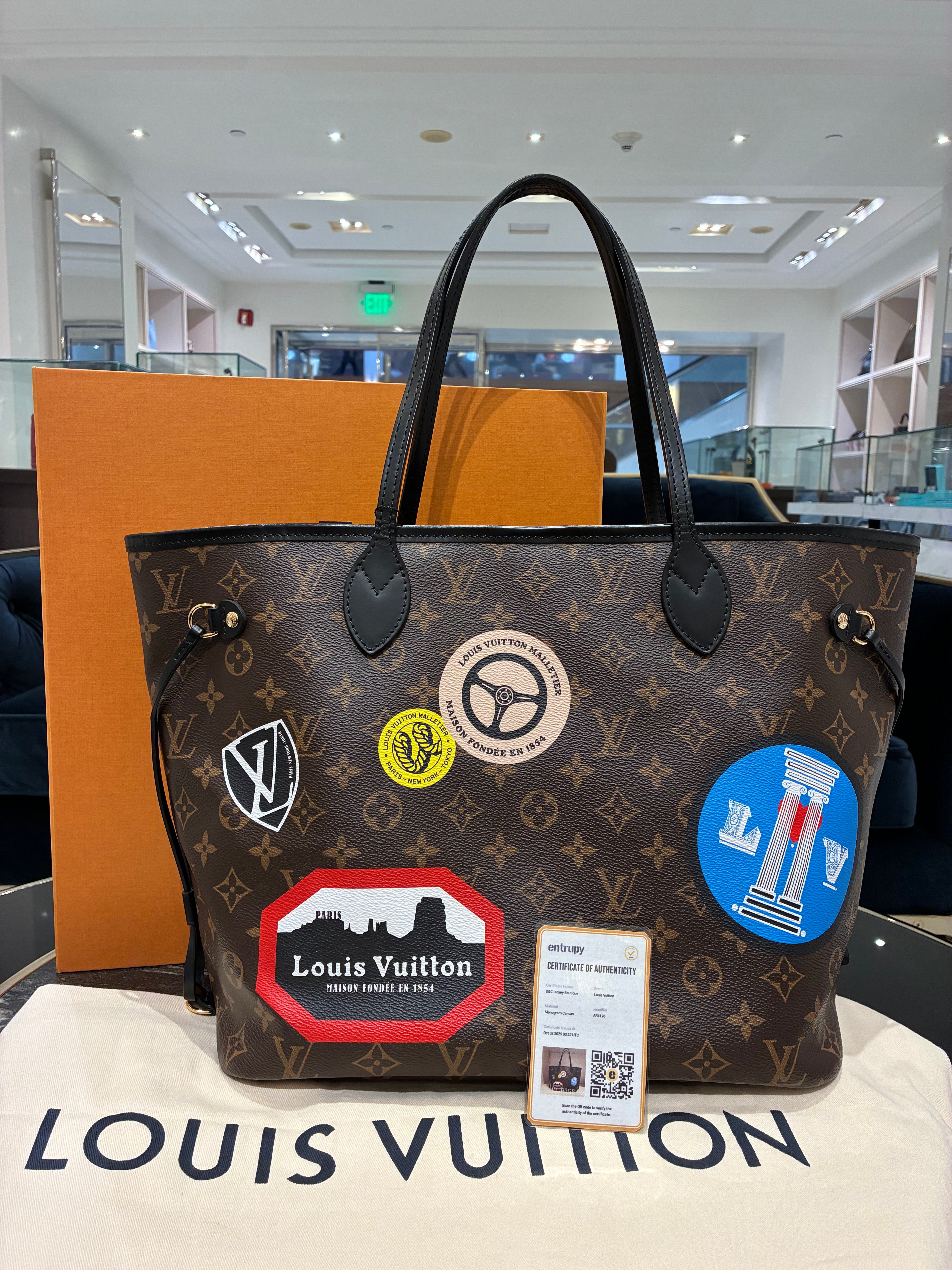 Louis Vuitton Neverful World Tour MM Monogram