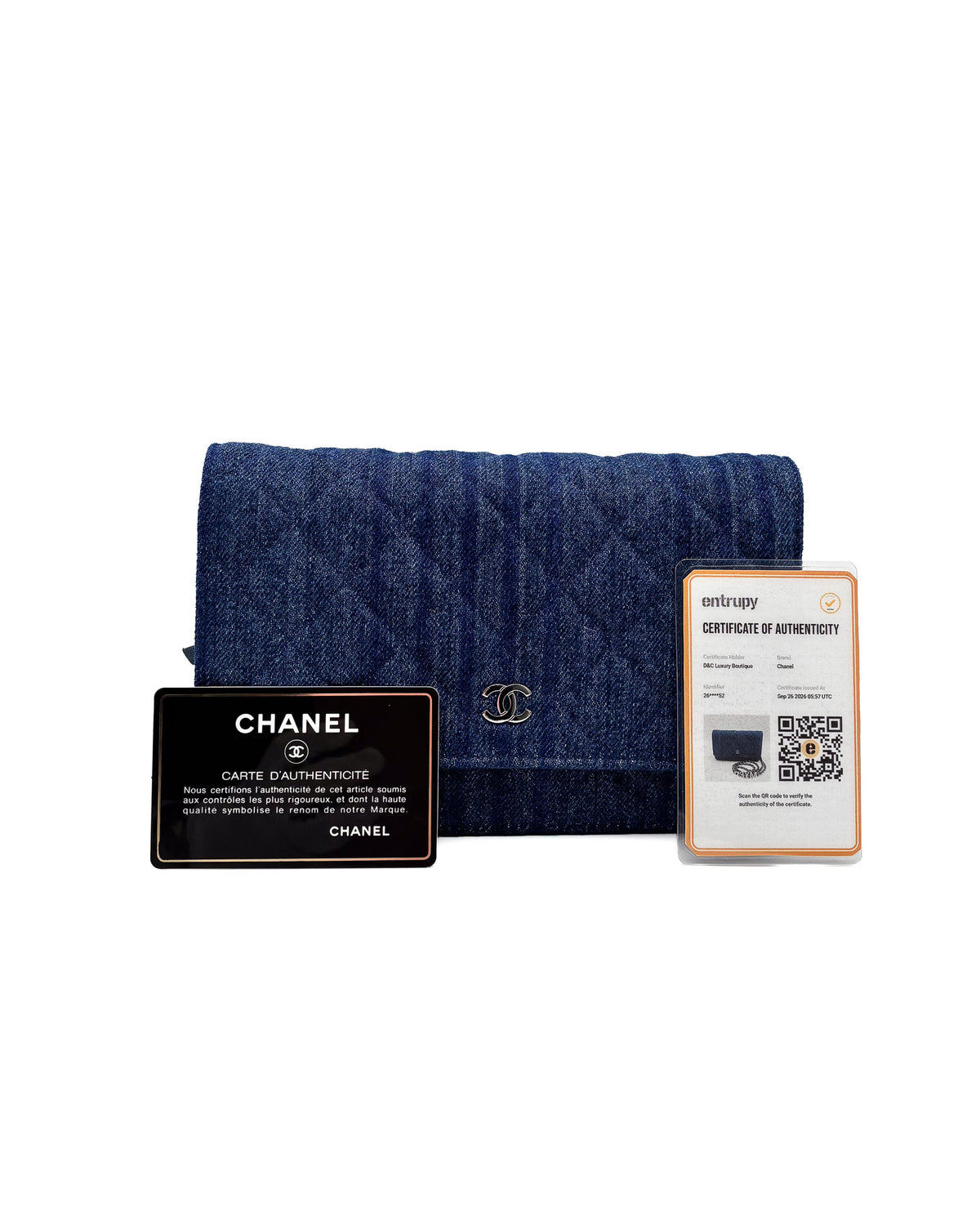 Chanel Wallet on Chain Denim SHW