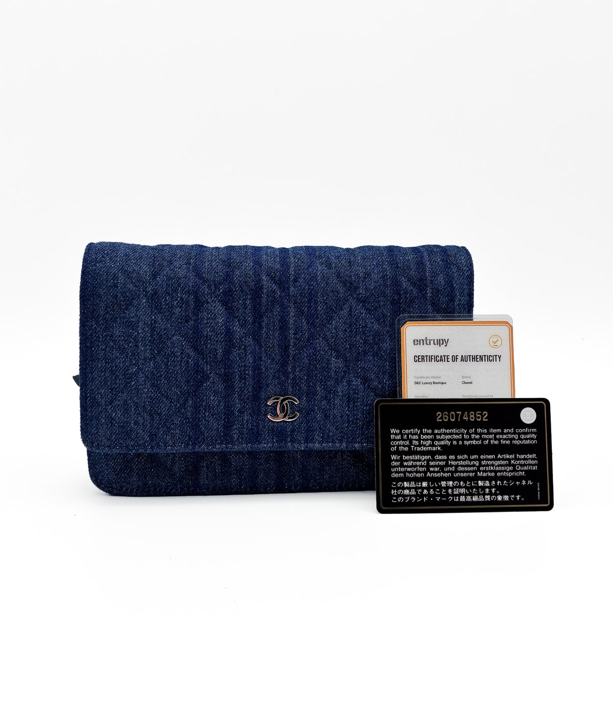 Chanel Wallet on Chain Denim SHW