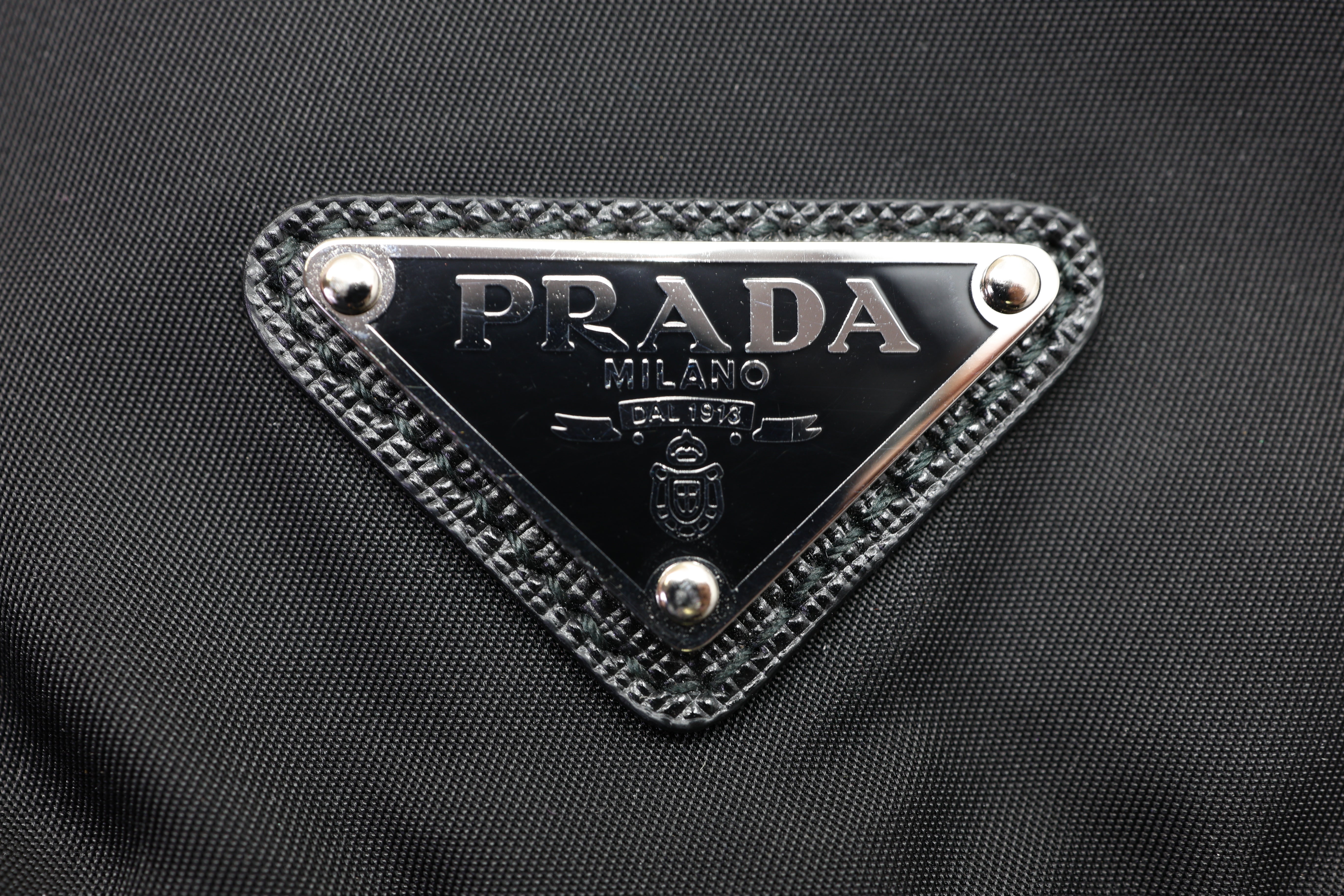 Prada Re-Nylon Tessuto Saffiano Medium Backpack Black