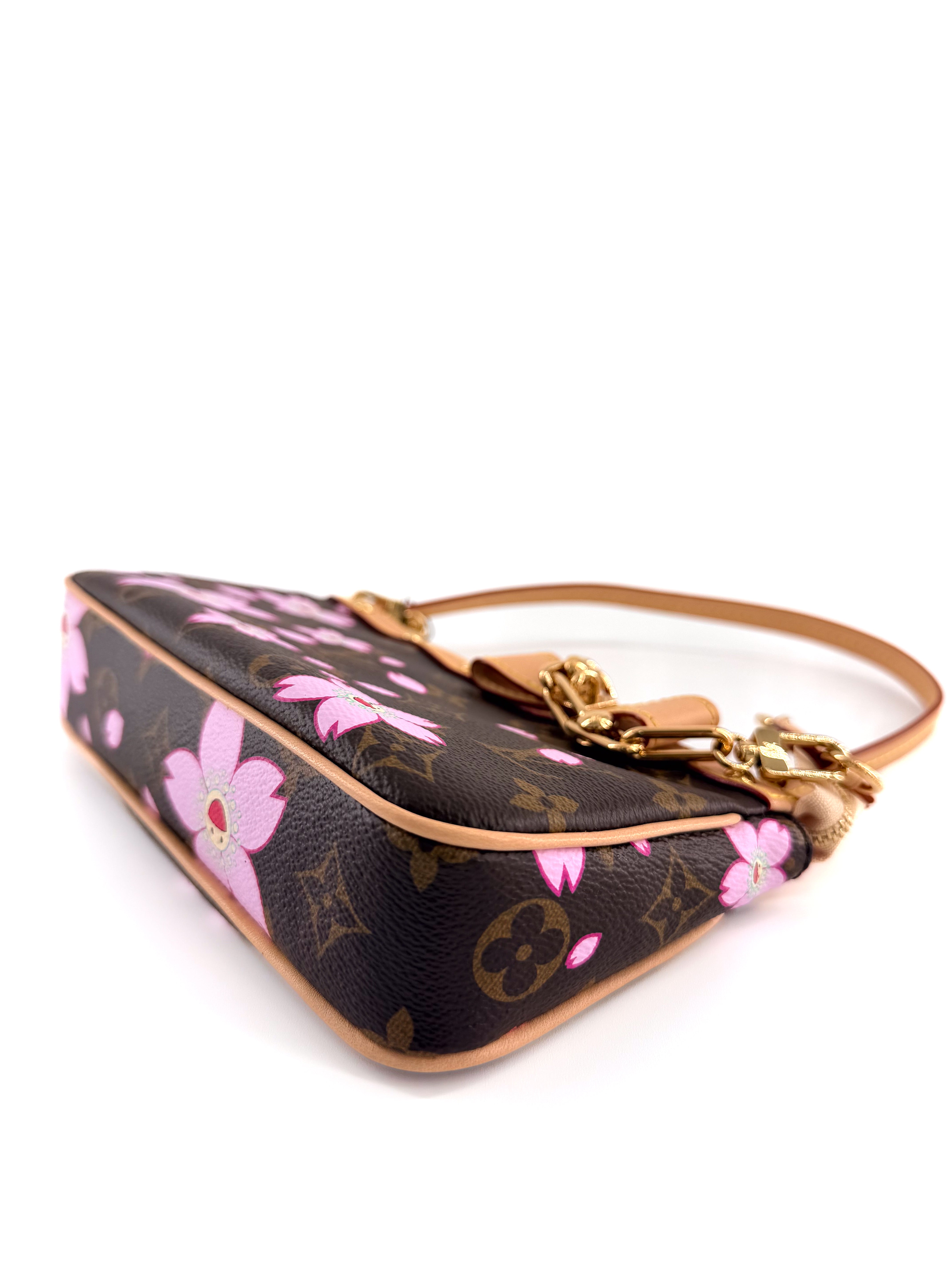 Louis Vuitton x Takashi Murakami Cherry Blossom Pochette Accessoires handbag