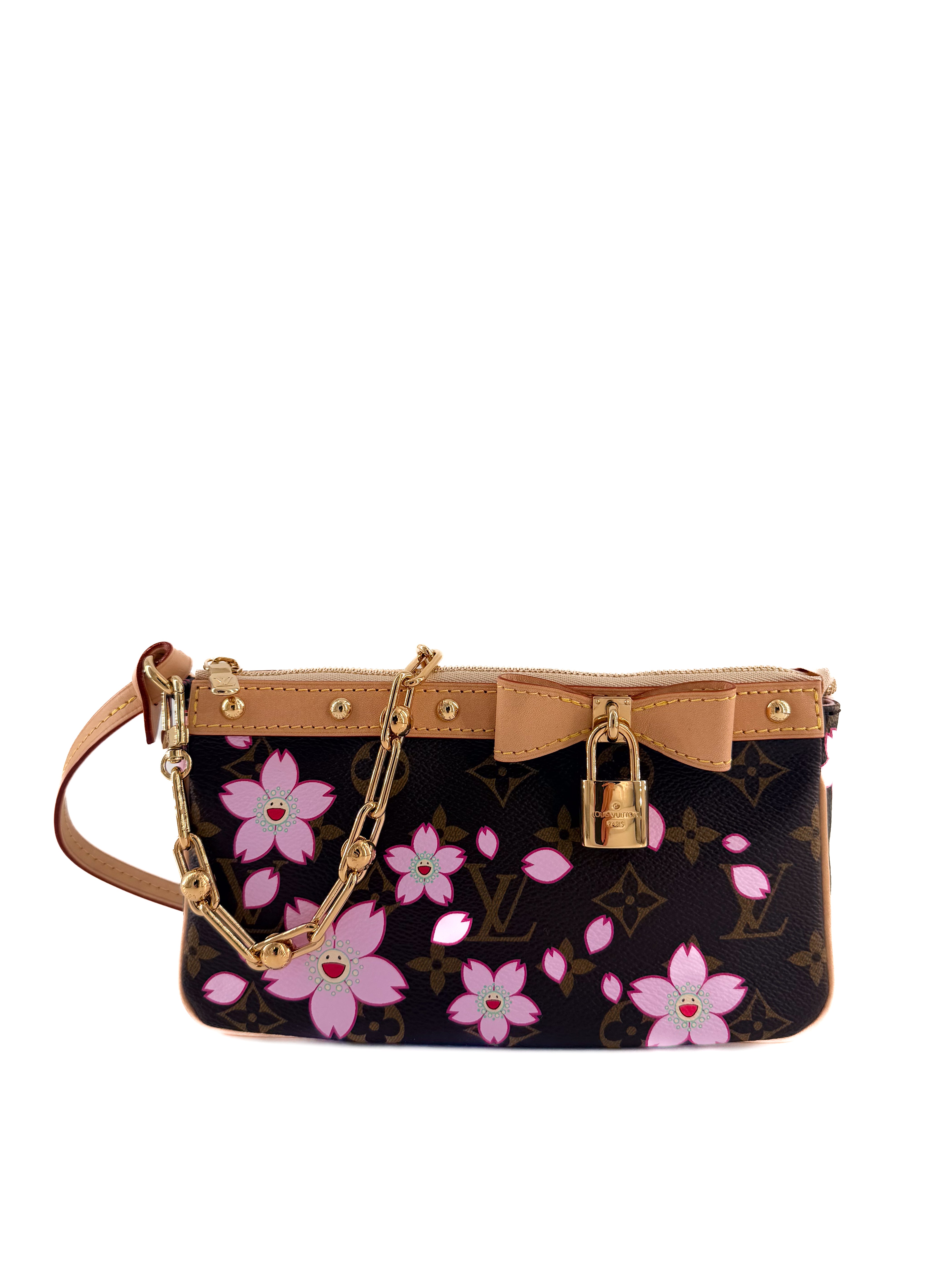 Louis Vuitton x Takashi Murakami Cherry Blossom Pochette Accessoires handbag