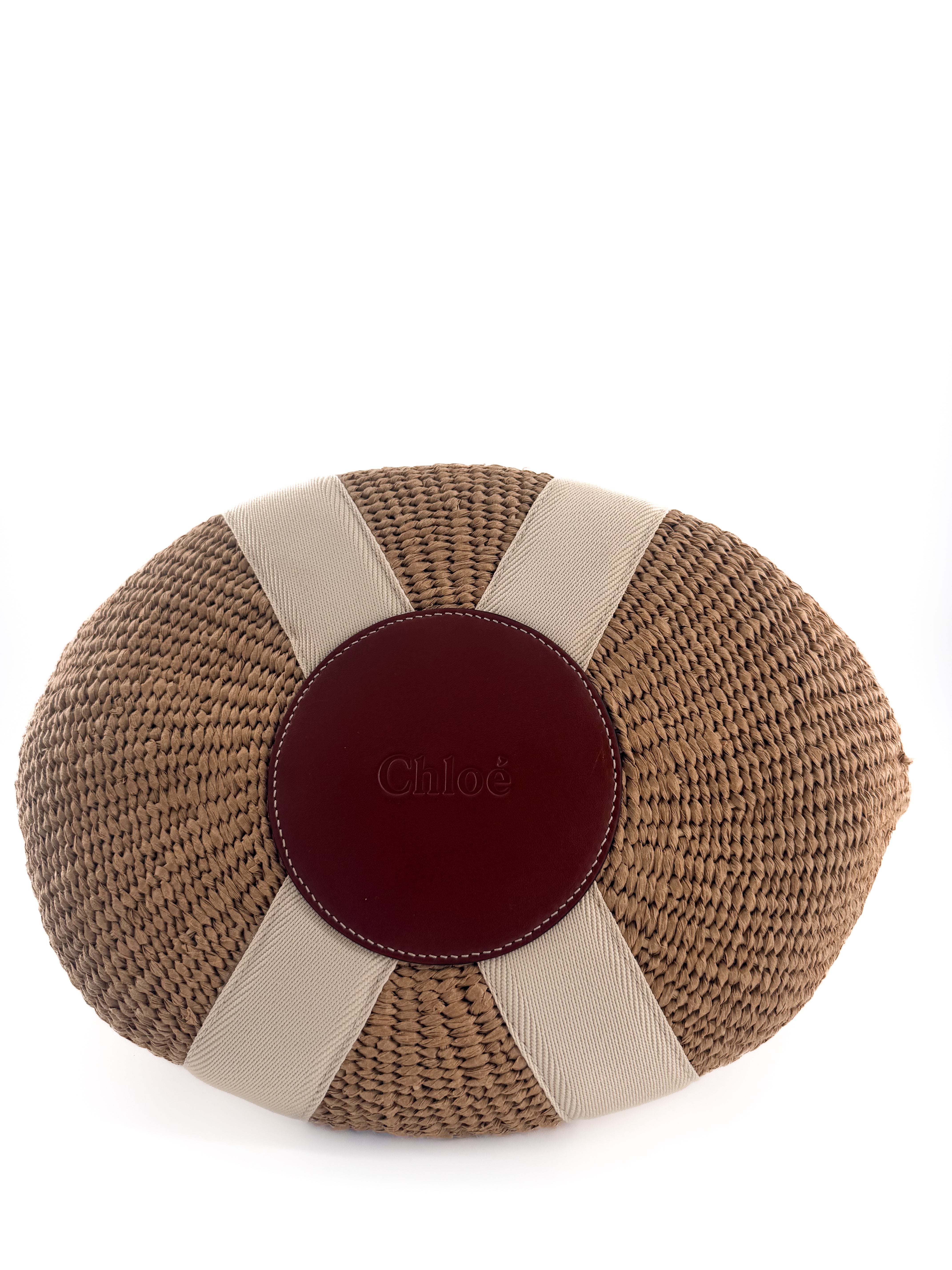 Chloe large Woody logo-strap tote bag