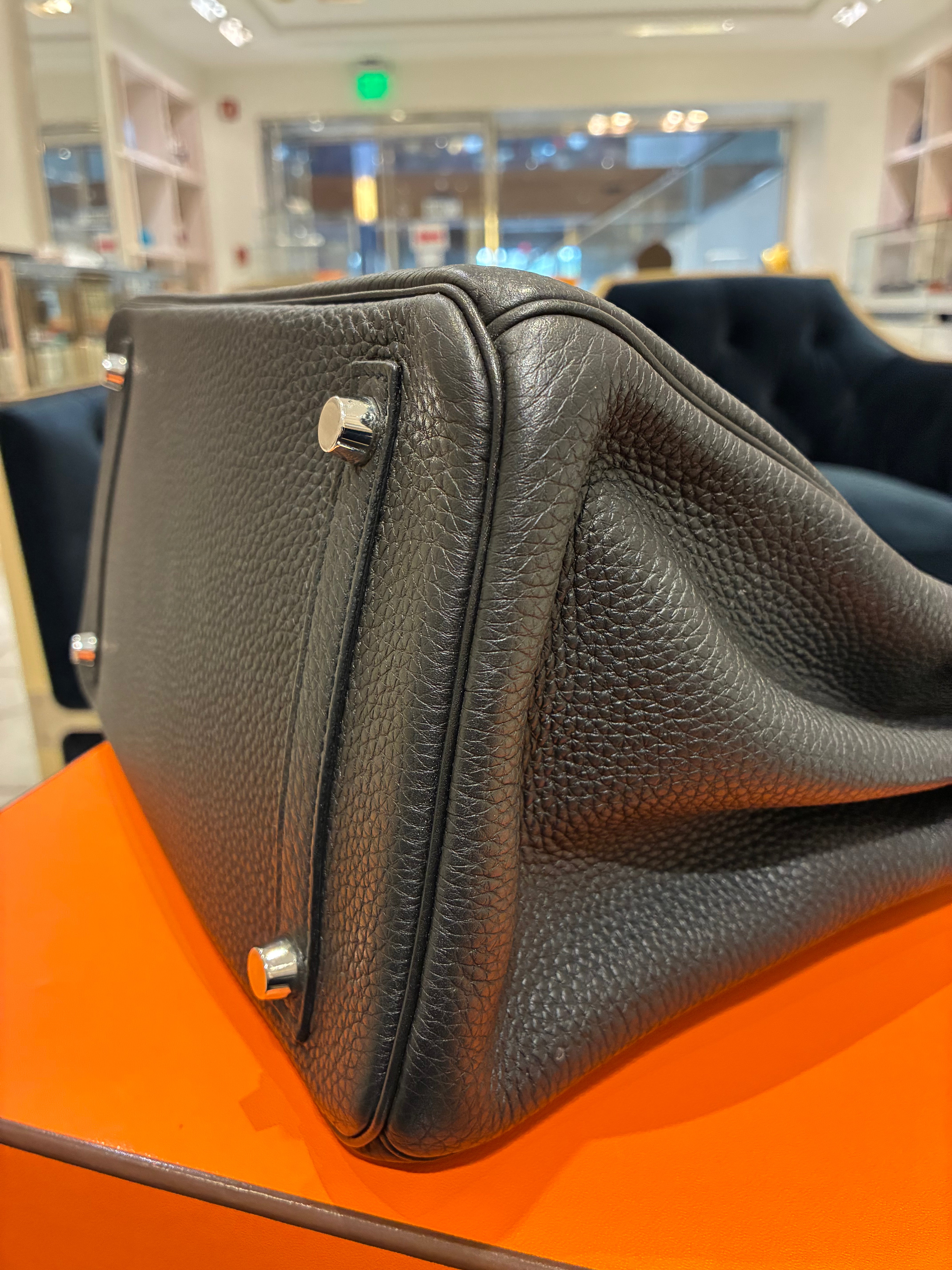 Hermes  Togo Birkin 30 Black Palladium