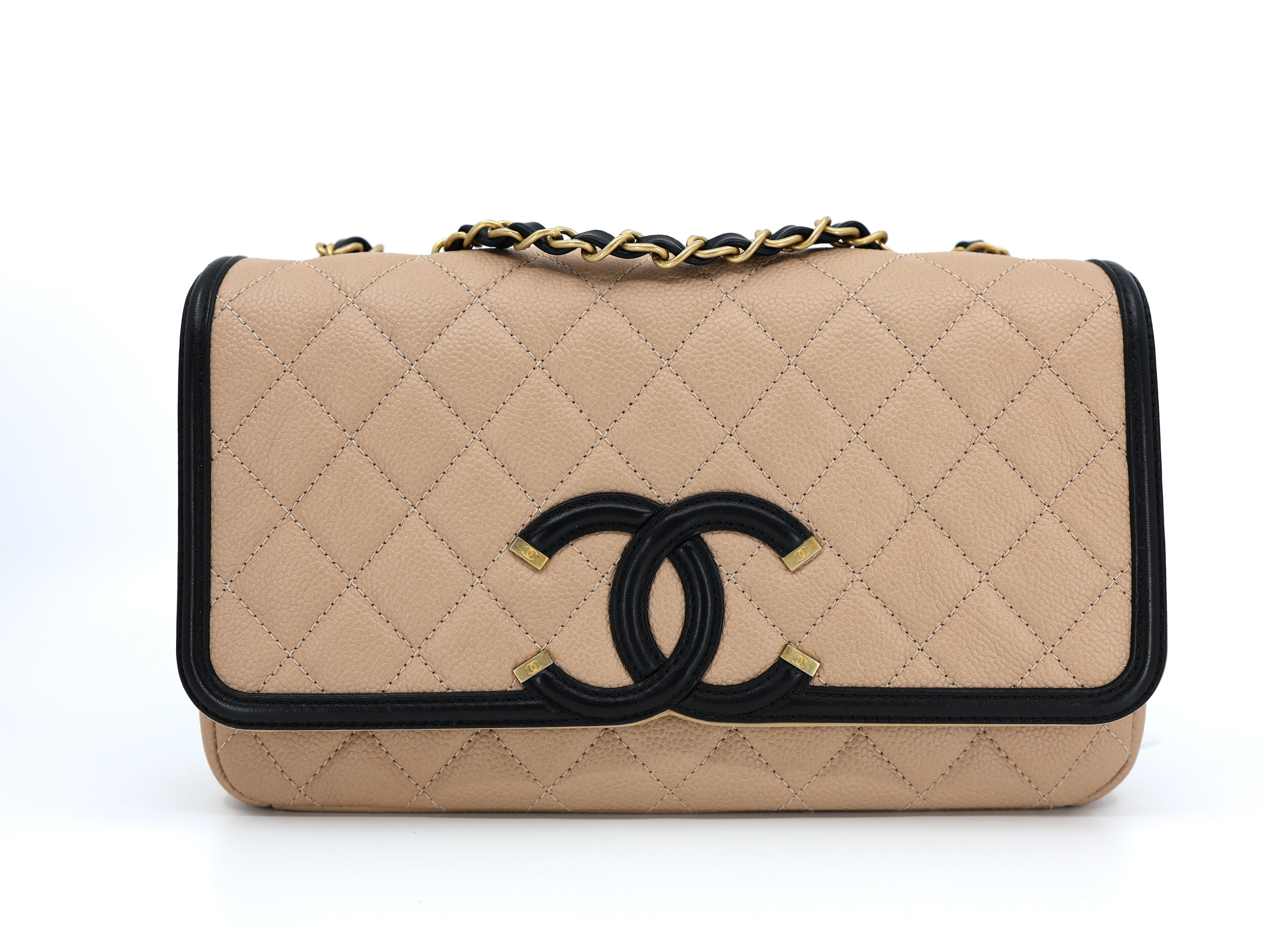 CHANEL CAVIAR QUILTED CC FILIGREE FLAP BAG