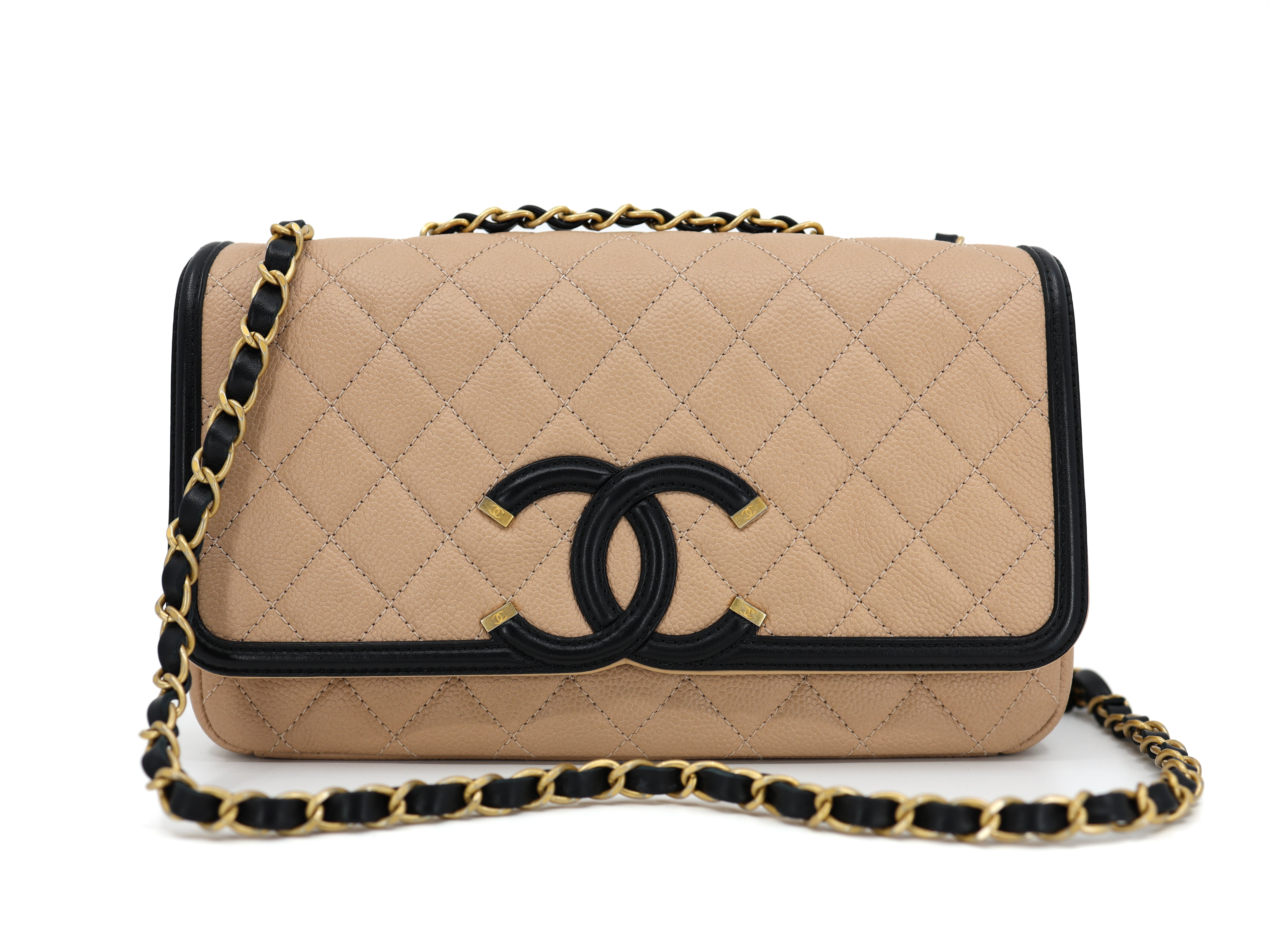 CHANEL CAVIAR QUILTED CC FILIGREE FLAP BAG