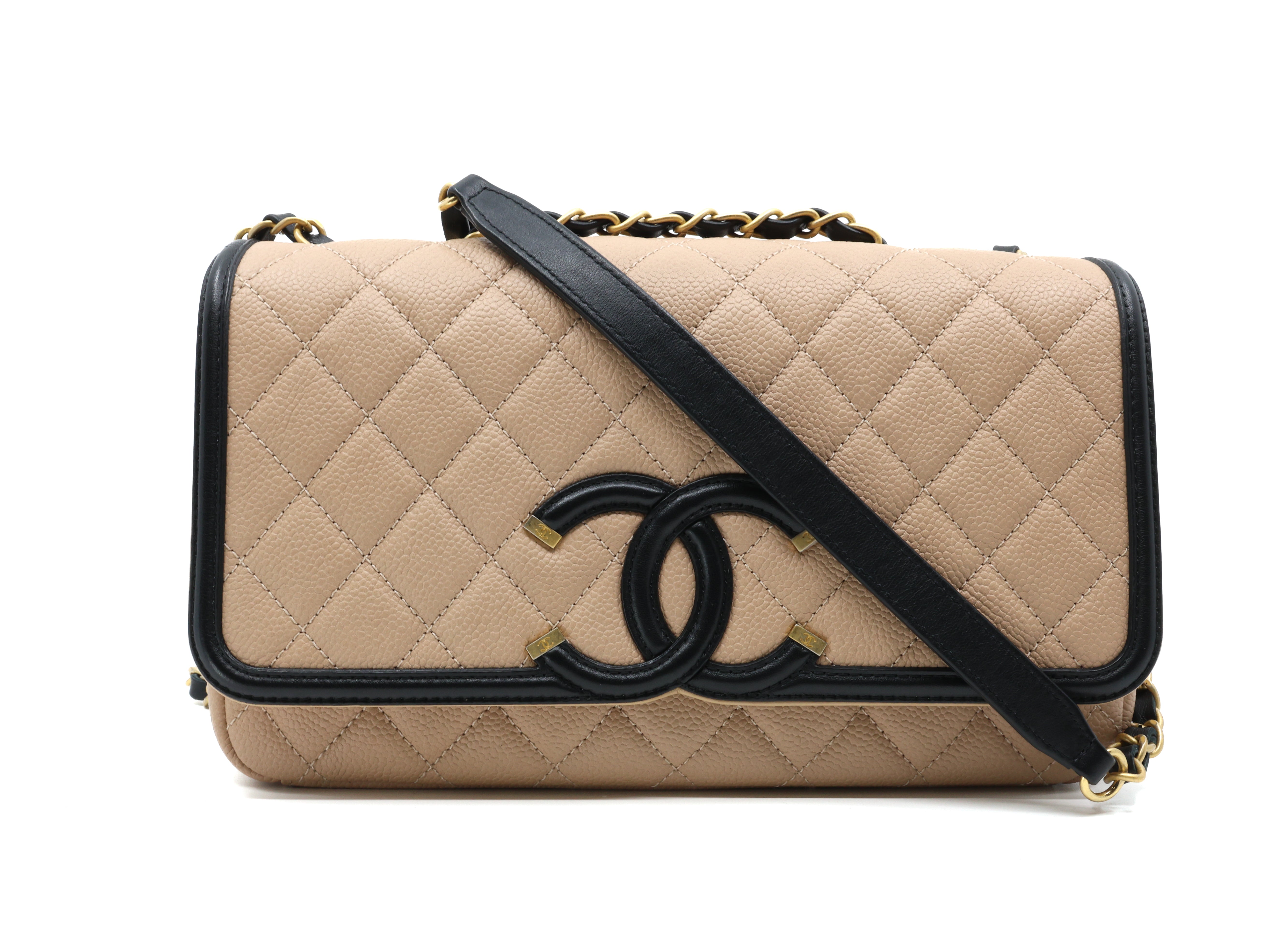 CHANEL CAVIAR QUILTED CC FILIGREE FLAP BAG