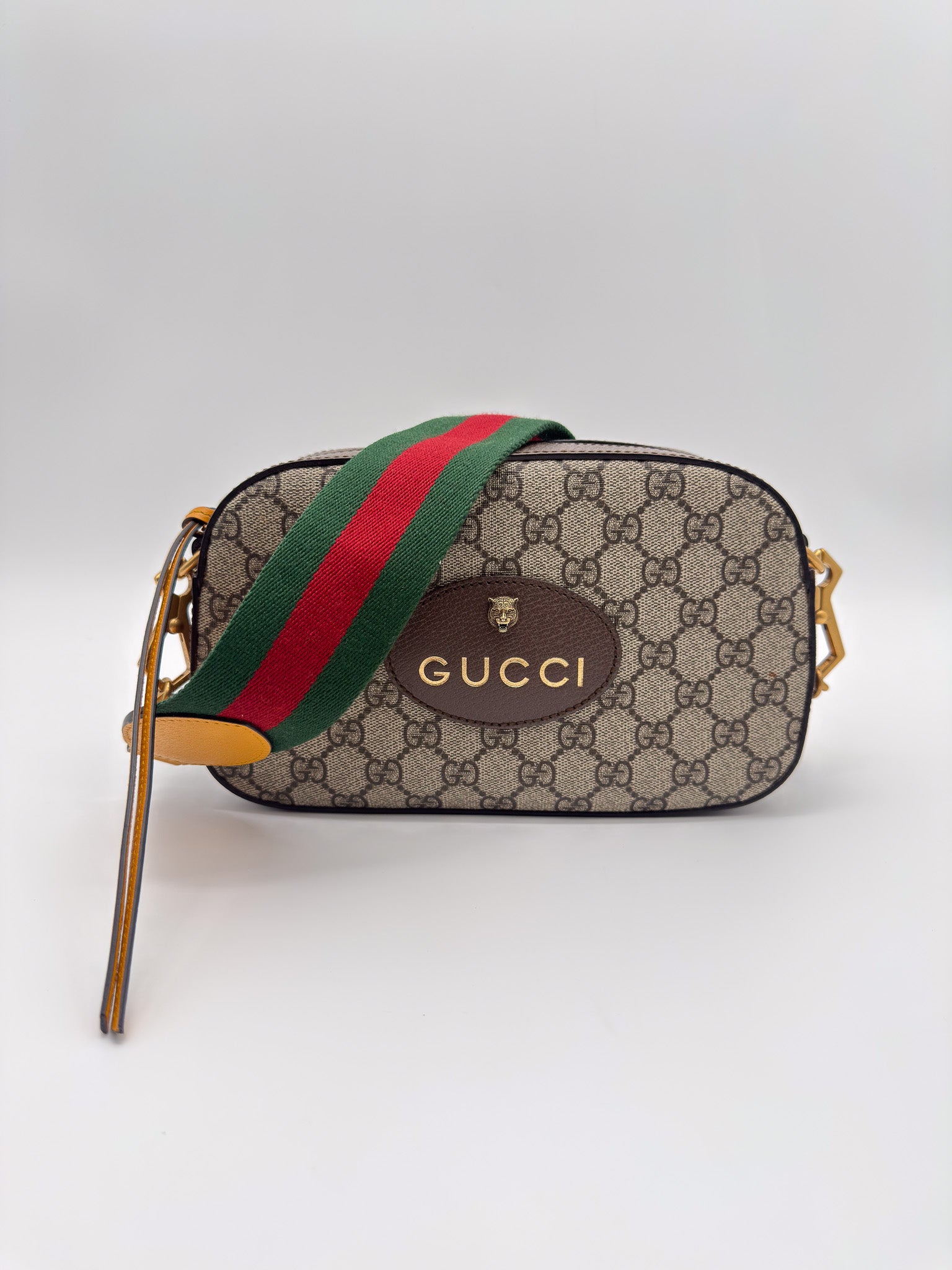 Gucci GG Supreme Monogram Web Neo Vintage Shoulder Bag