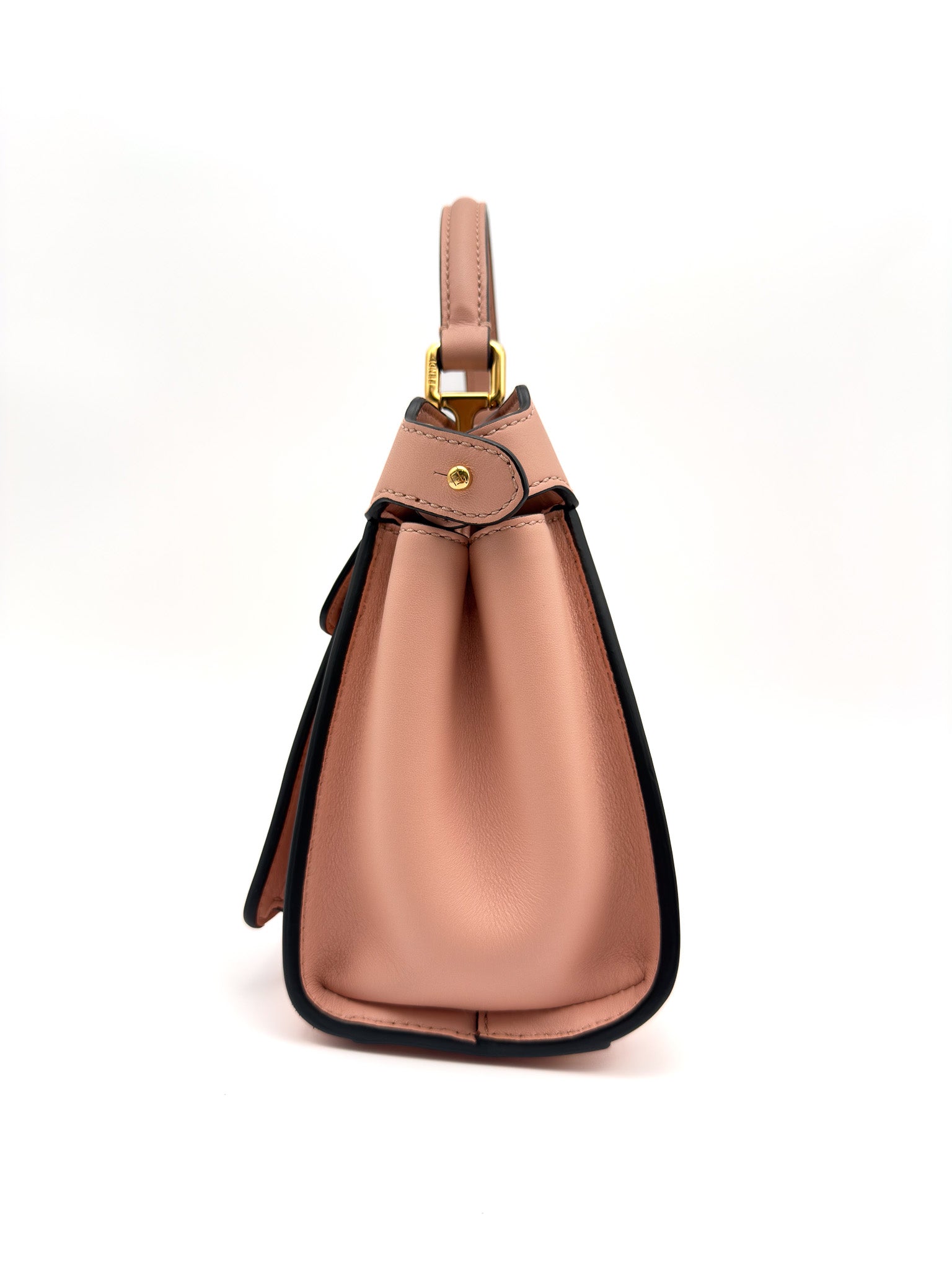 Fendi Peekaboo Mini Handle Bag With Strap Baby Pink