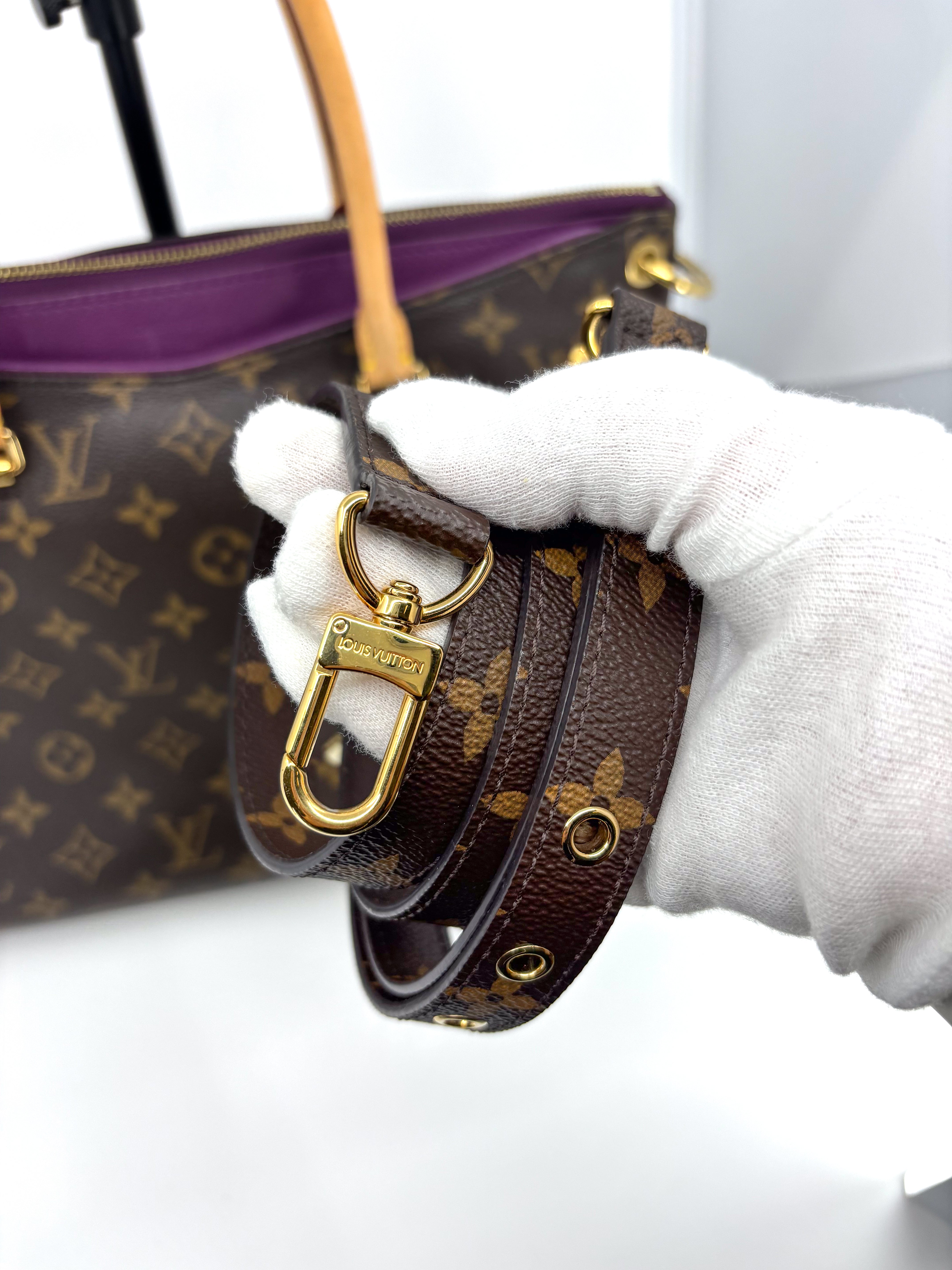 Louis Vuitton Pallas Tote Bag in Aurore Monogram Canvas