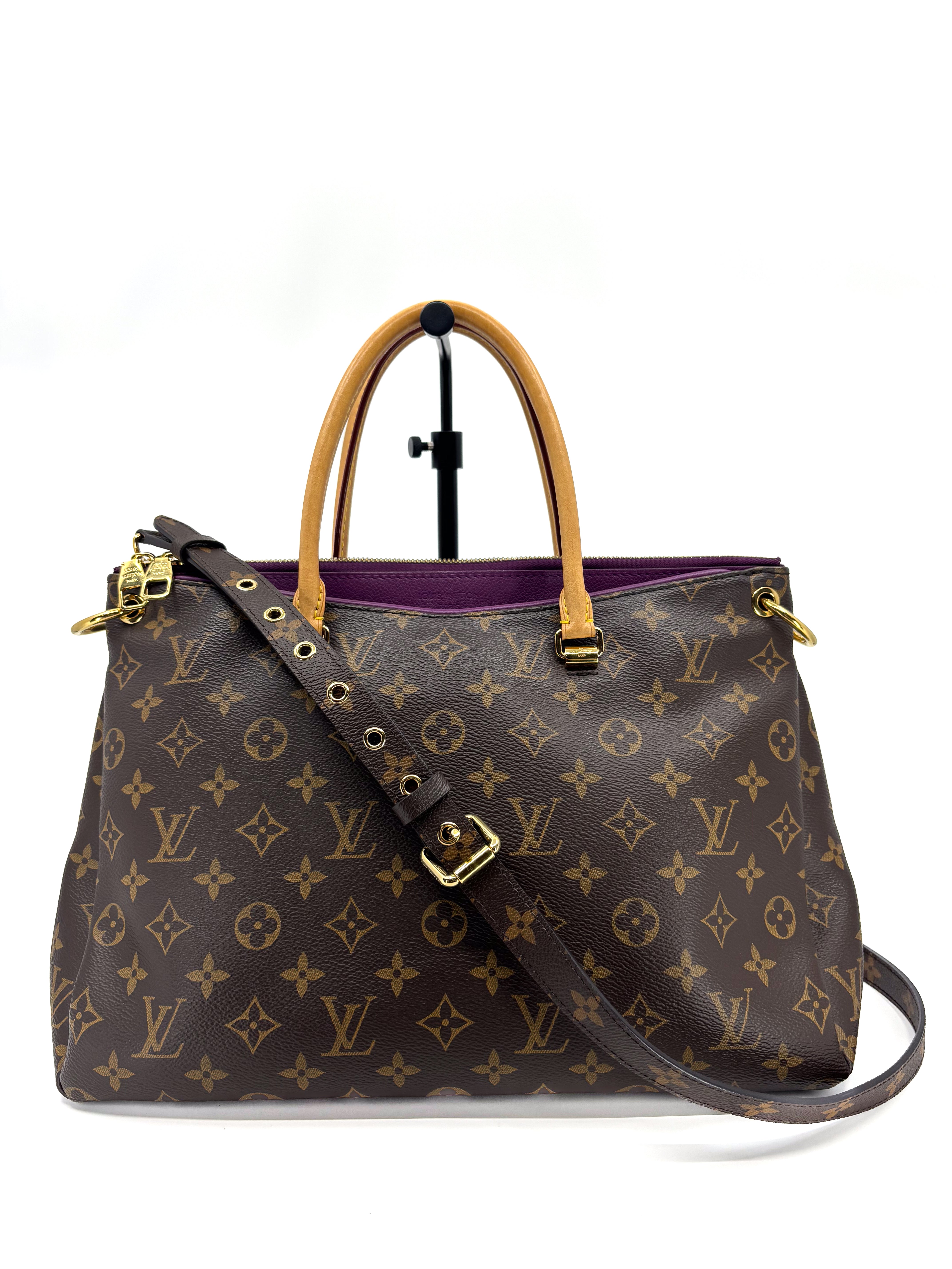 Louis Vuitton Pallas Tote Bag in Aurore Monogram Canvas