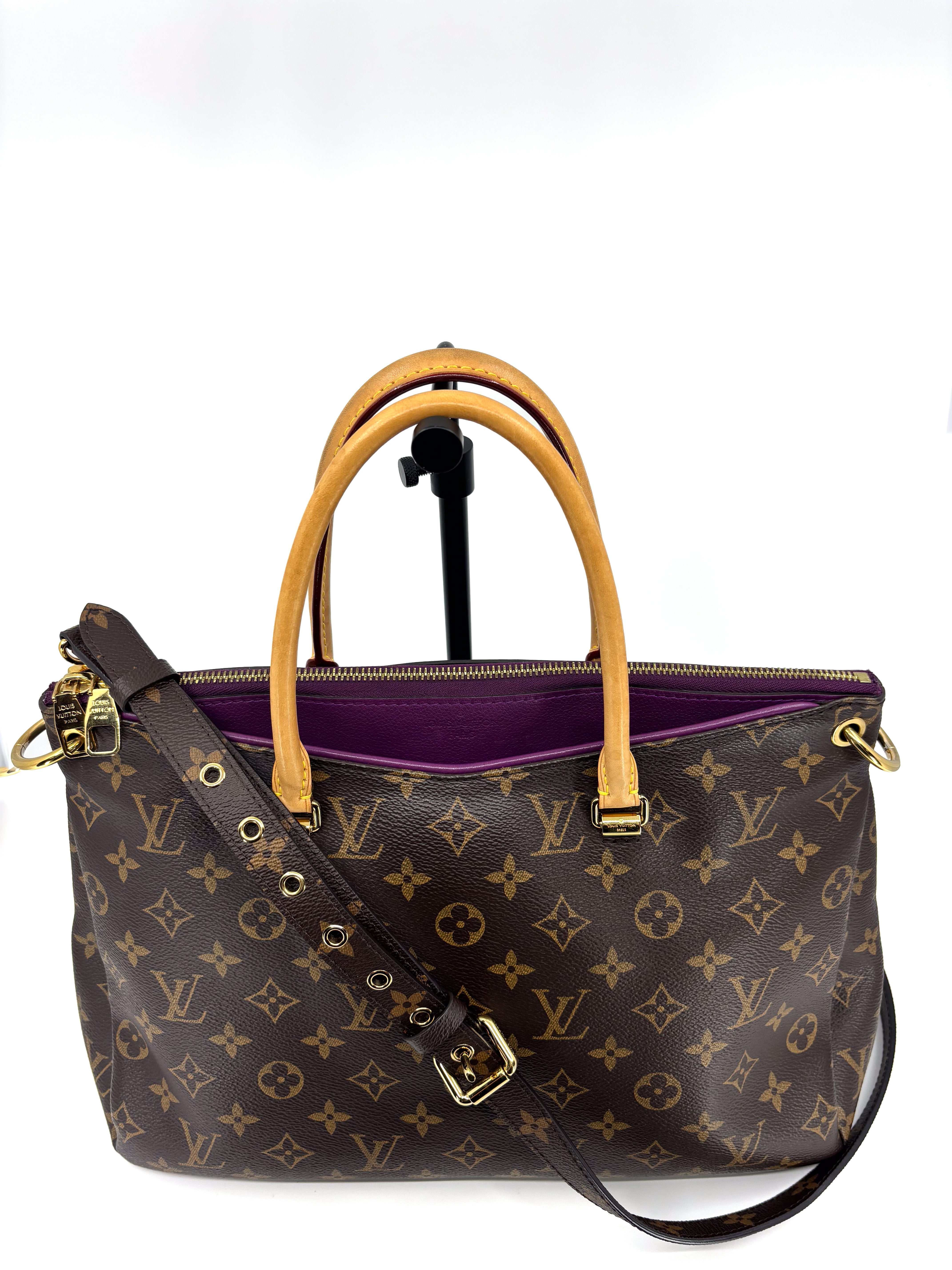 Louis Vuitton Pallas Tote Bag in Aurore Monogram Canvas