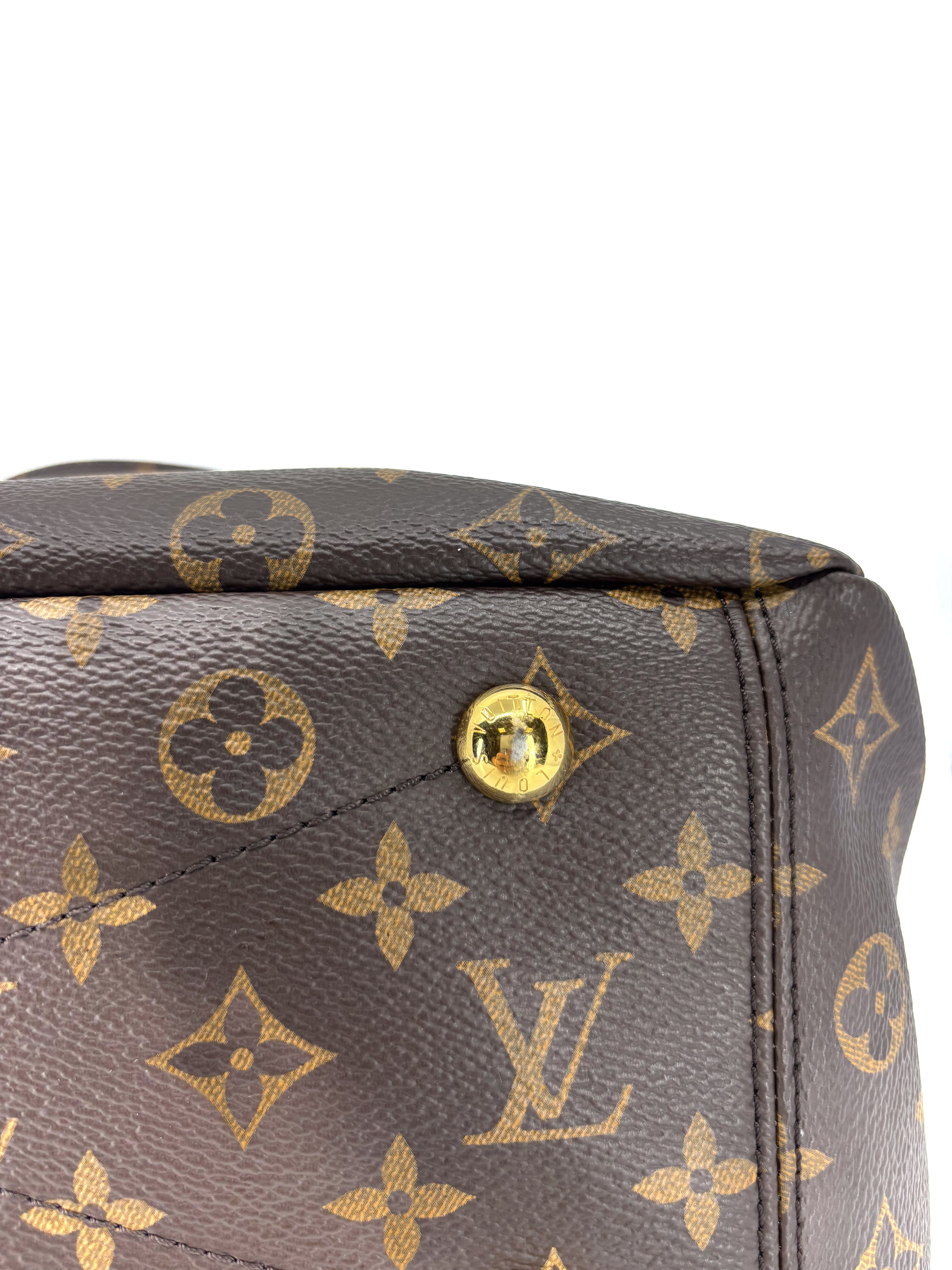 Louis Vuitton Pallas Tote Bag in Aurore Monogram Canvas