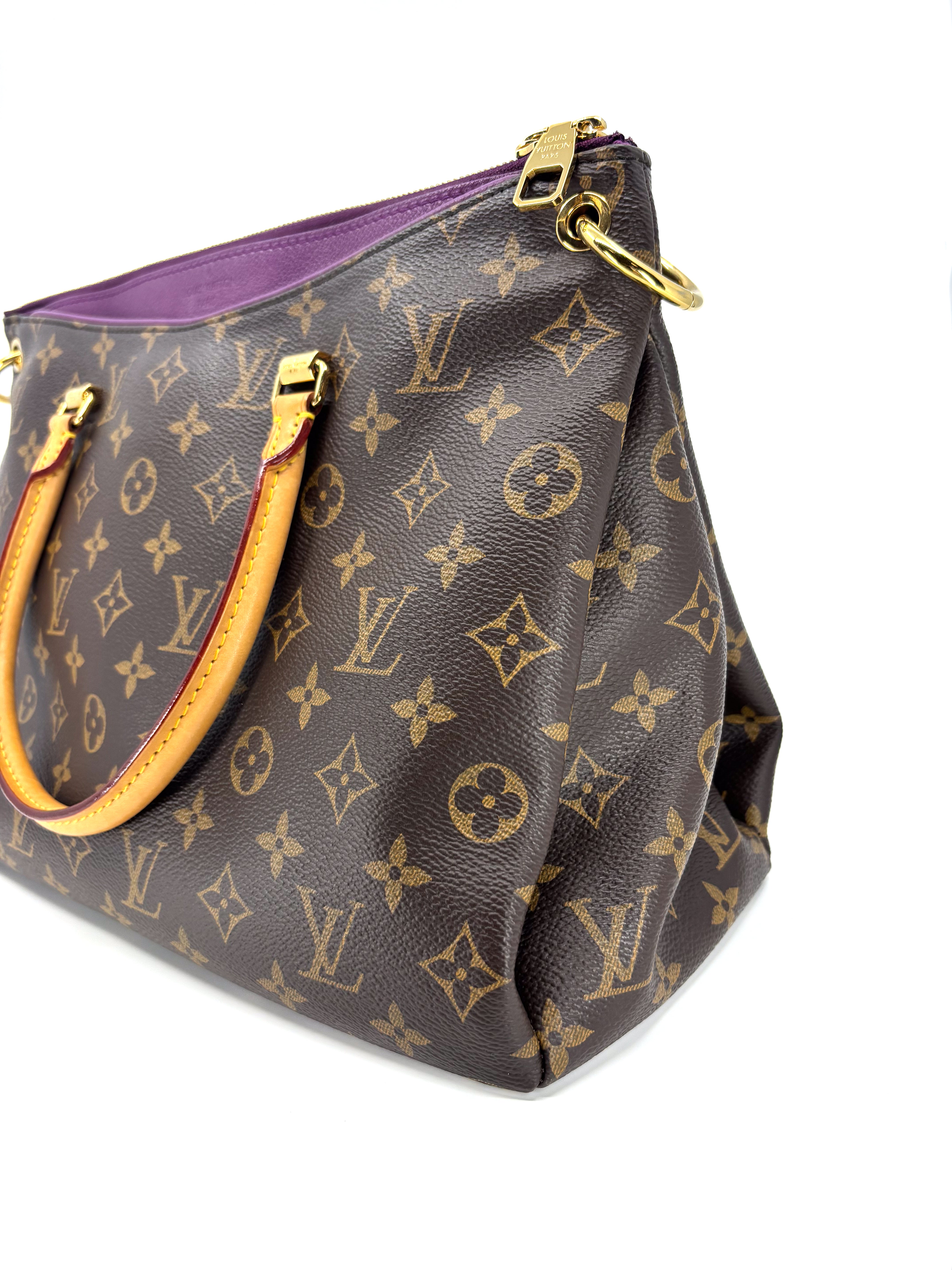 Louis Vuitton Pallas Tote Bag in Aurore Monogram Canvas