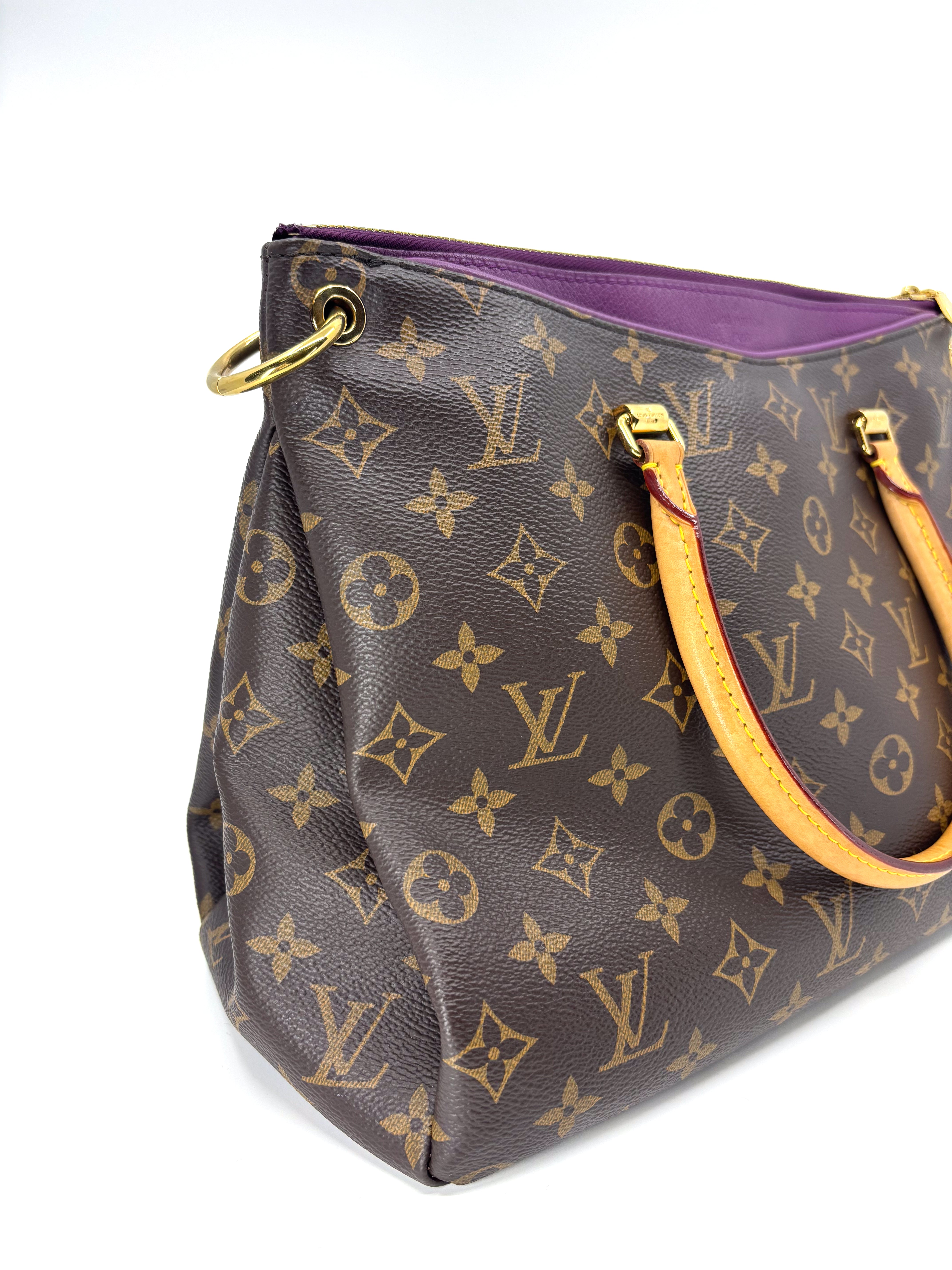 Louis Vuitton Pallas Tote Bag in Aurore Monogram Canvas