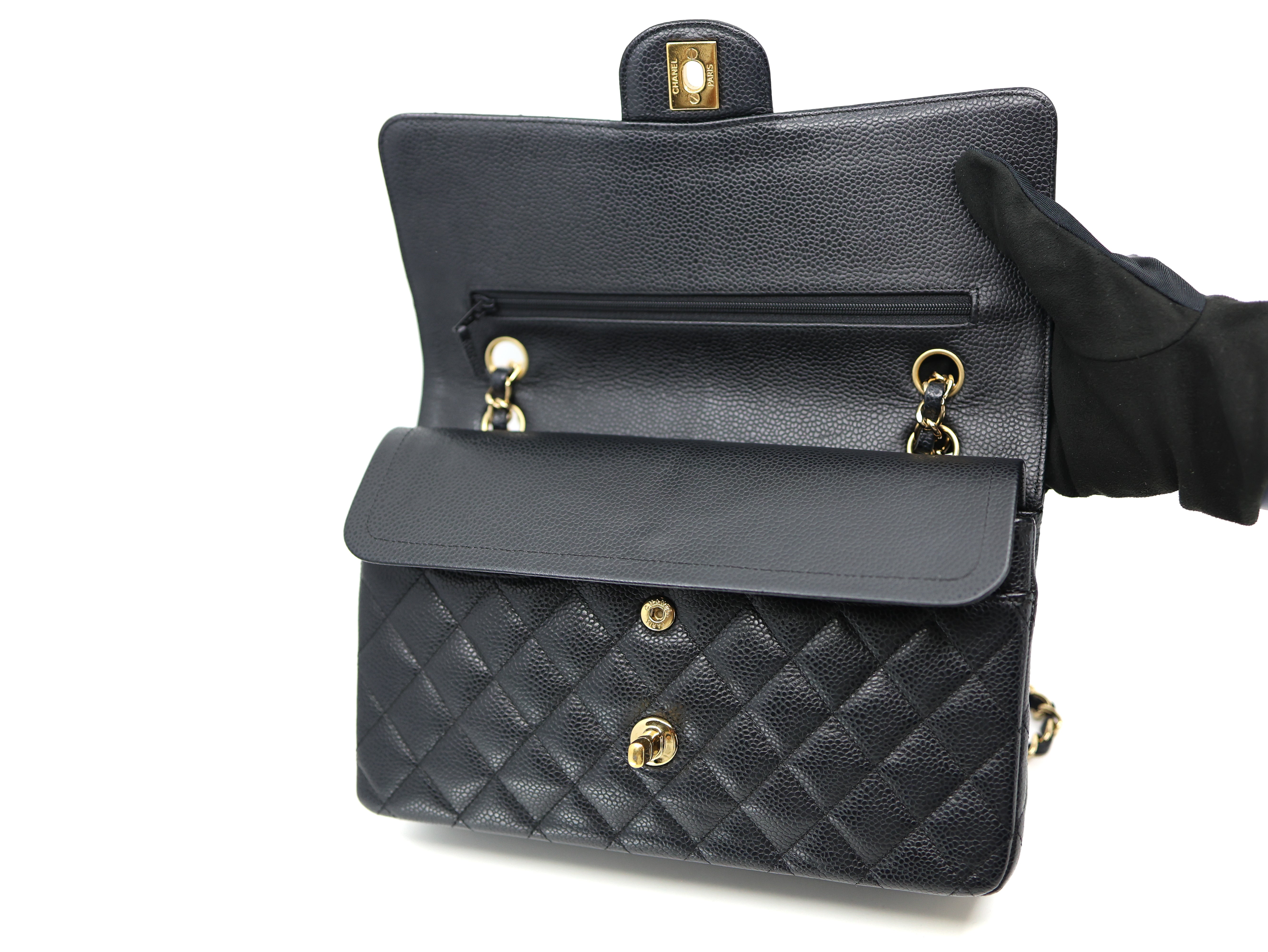 Chanel  Classic Medium Double Flap Caviar Quilted