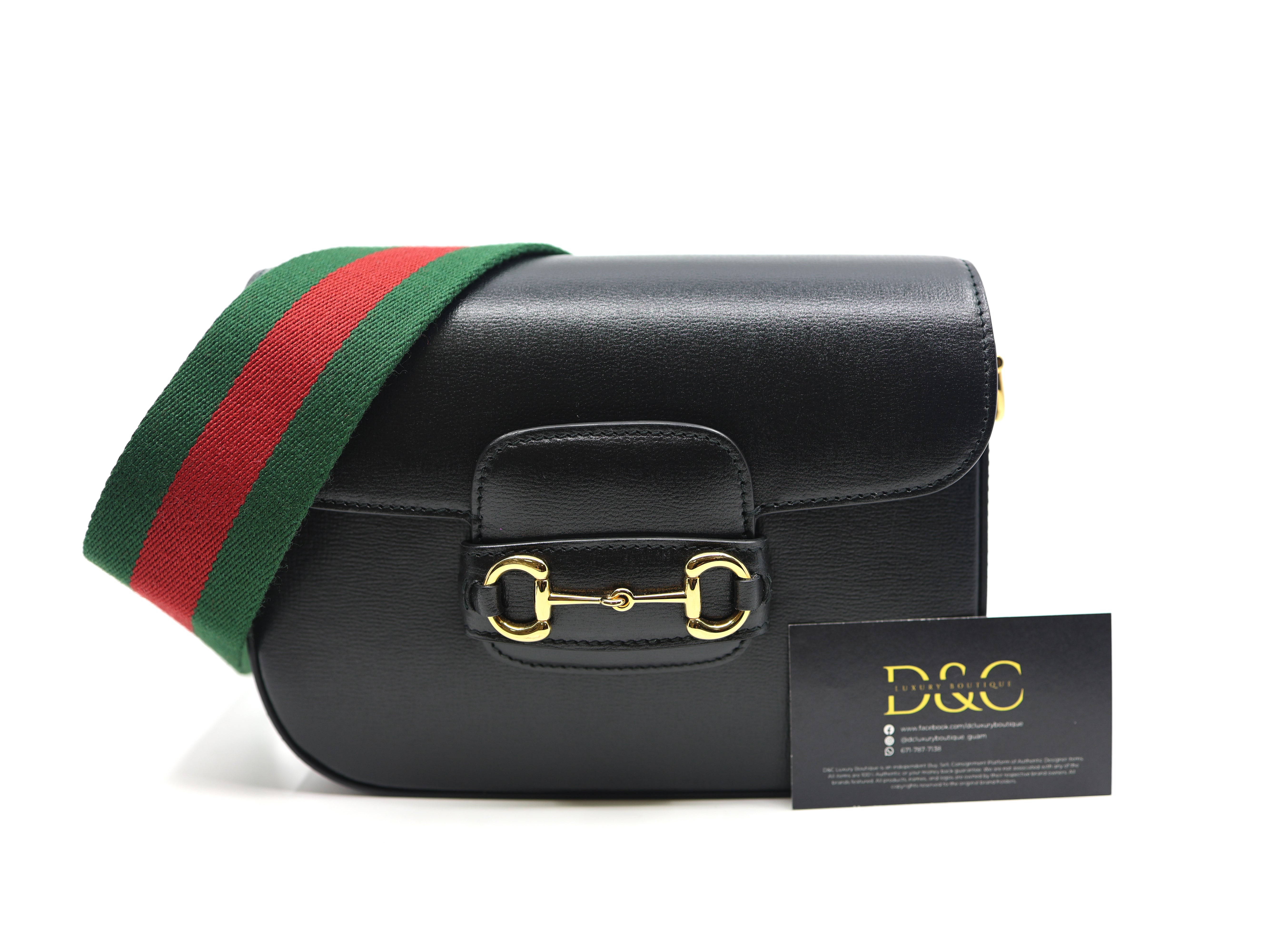 Gucci Horsebit 1955 mini shoulder bag black