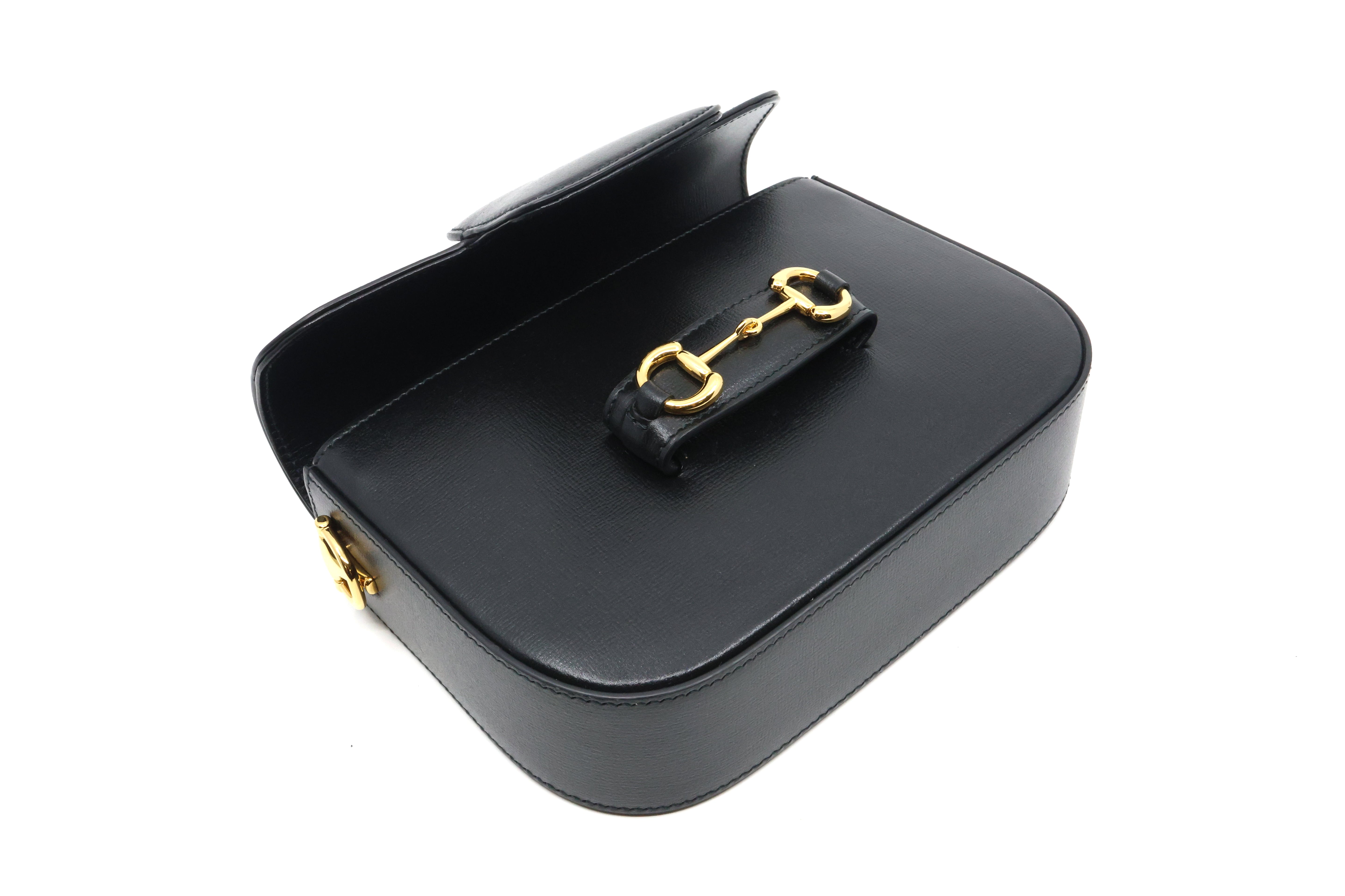 Gucci Horsebit 1955 mini shoulder bag black