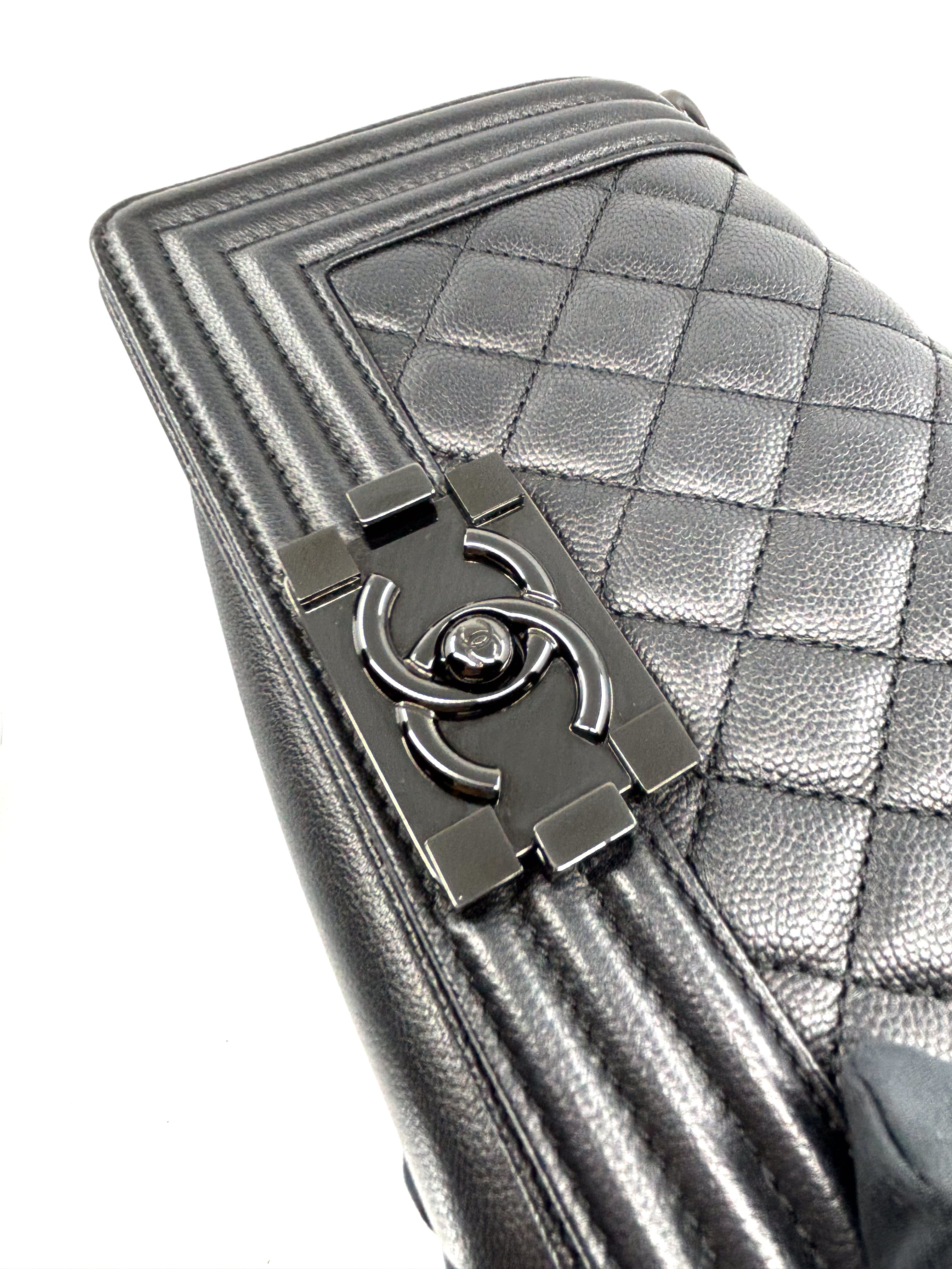 Chanel  Boy Small Caviar So Black BHW