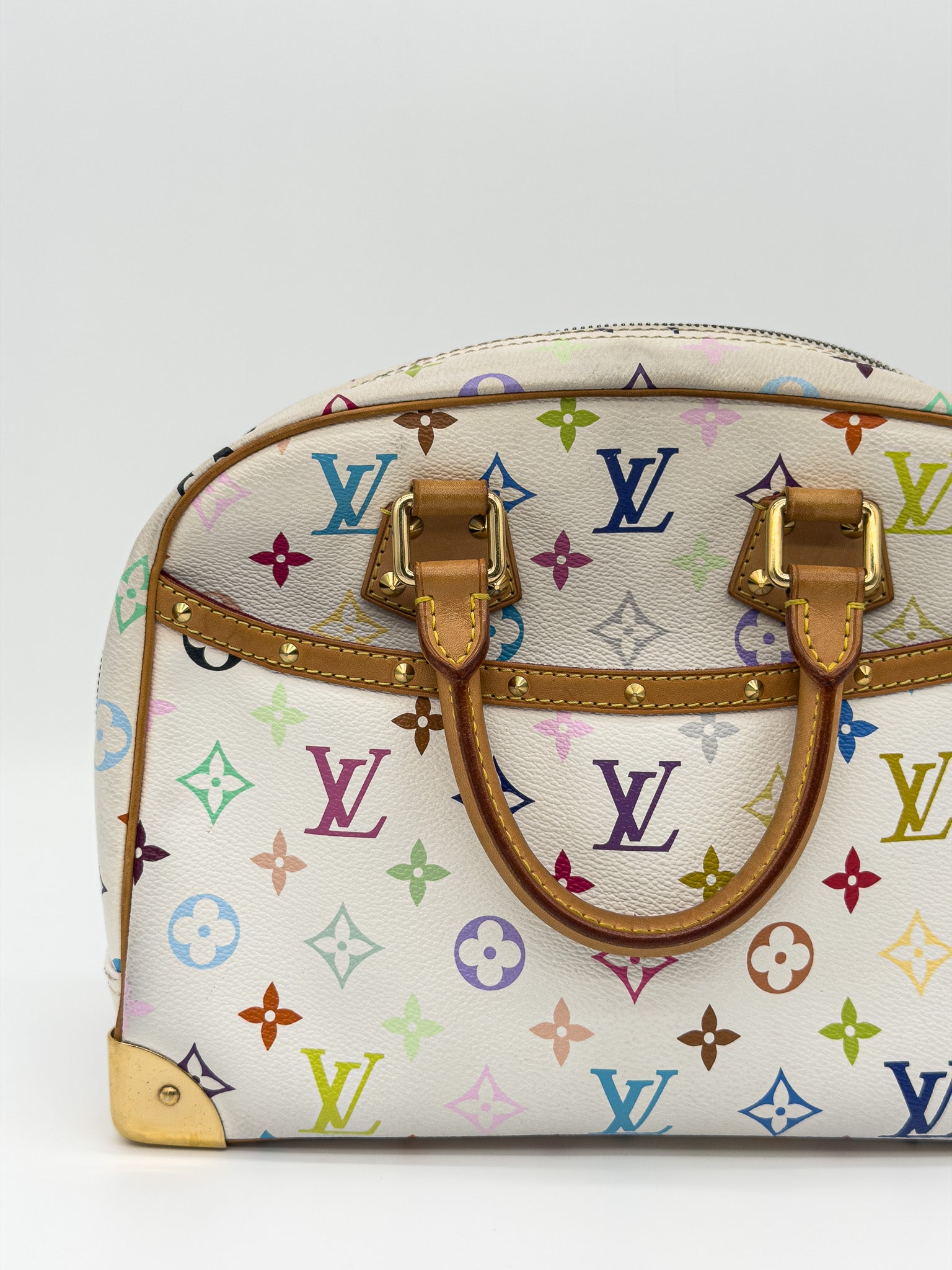 Louis Vuitton Monogram Multicolor Trouville White