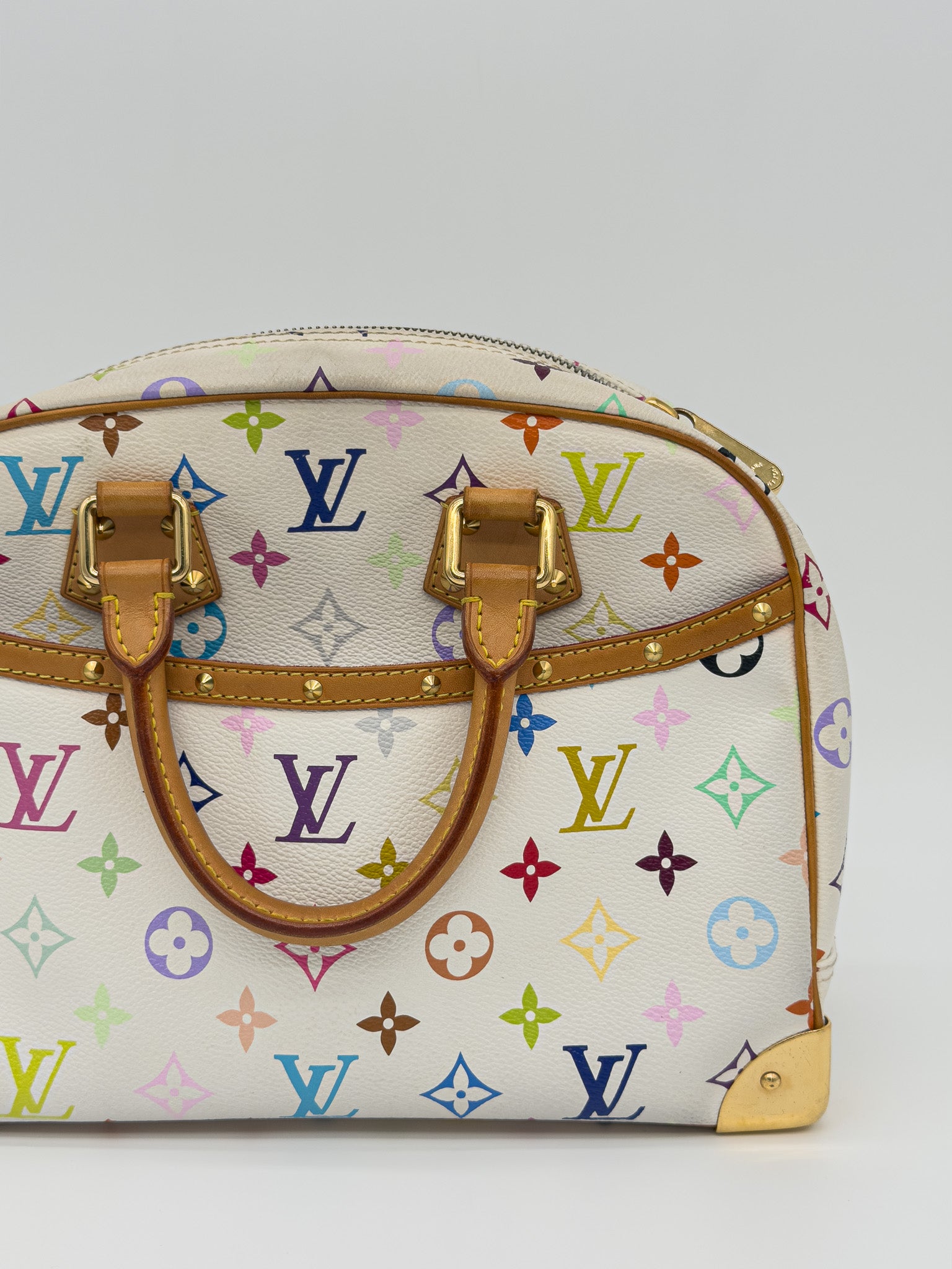 Louis Vuitton Monogram Multicolor Trouville White