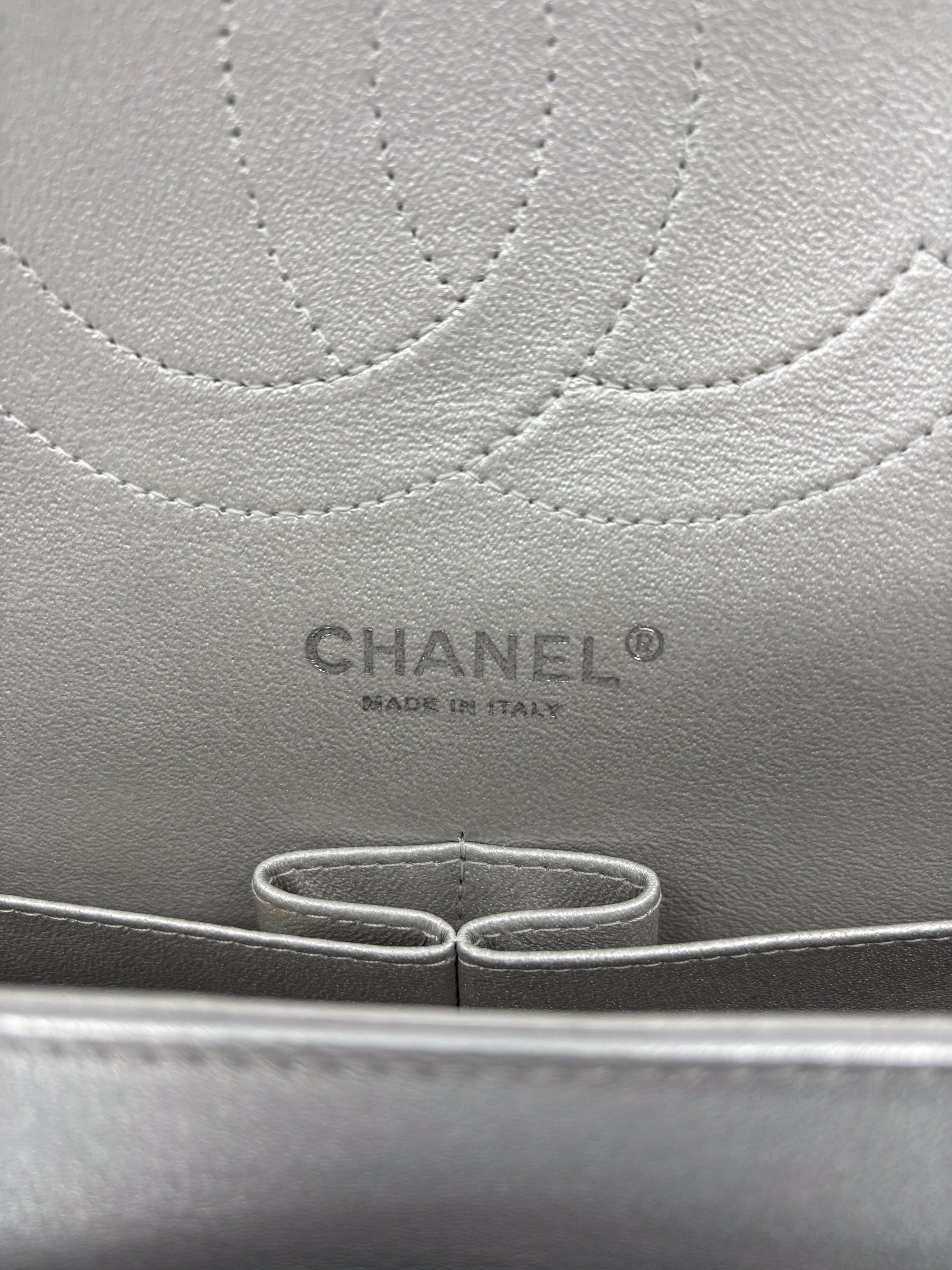 Chanel Jumbo Double Flap Quilted Perforated Lambskin