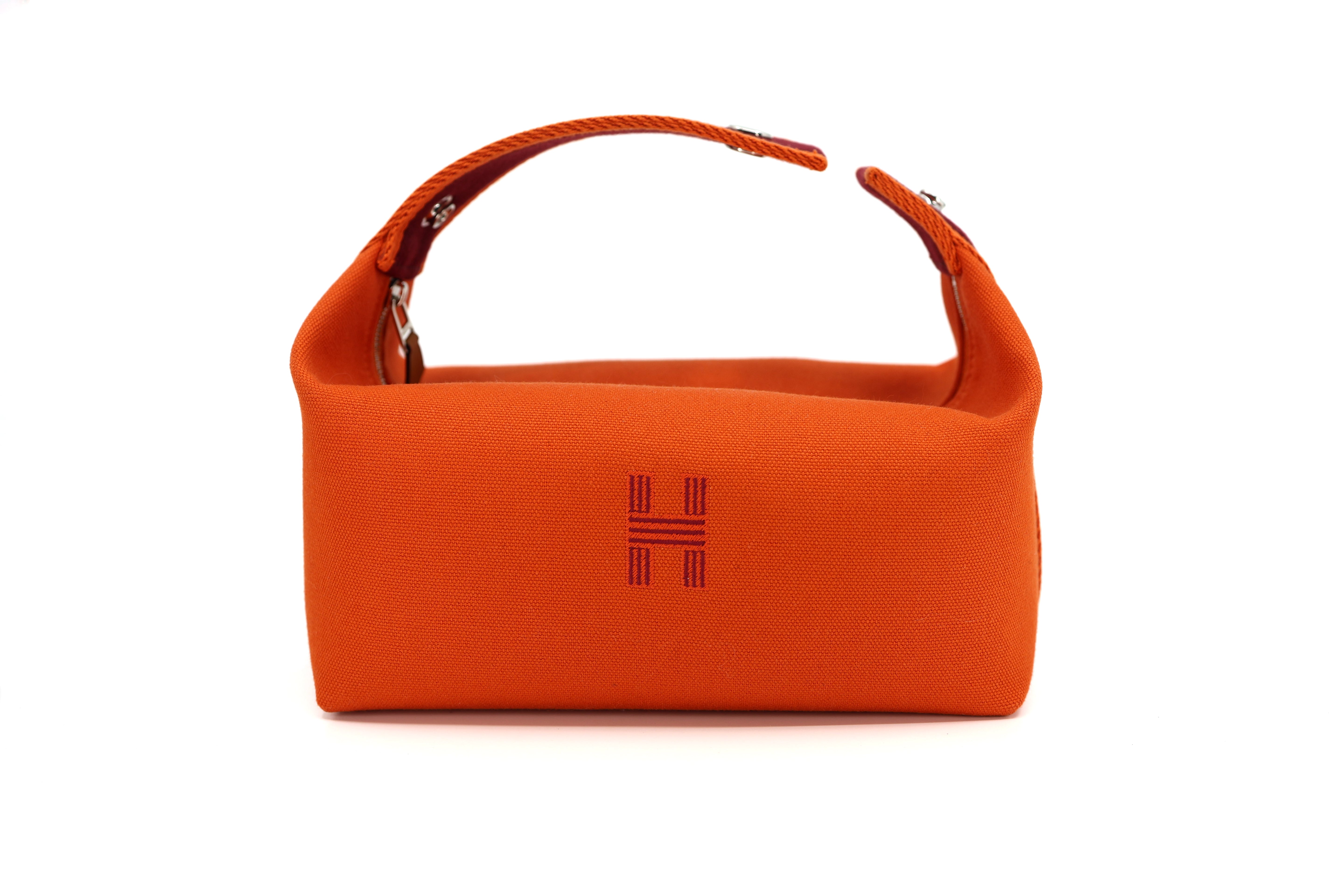 Hermes Canvas Small Bride-A-Brac Pouch