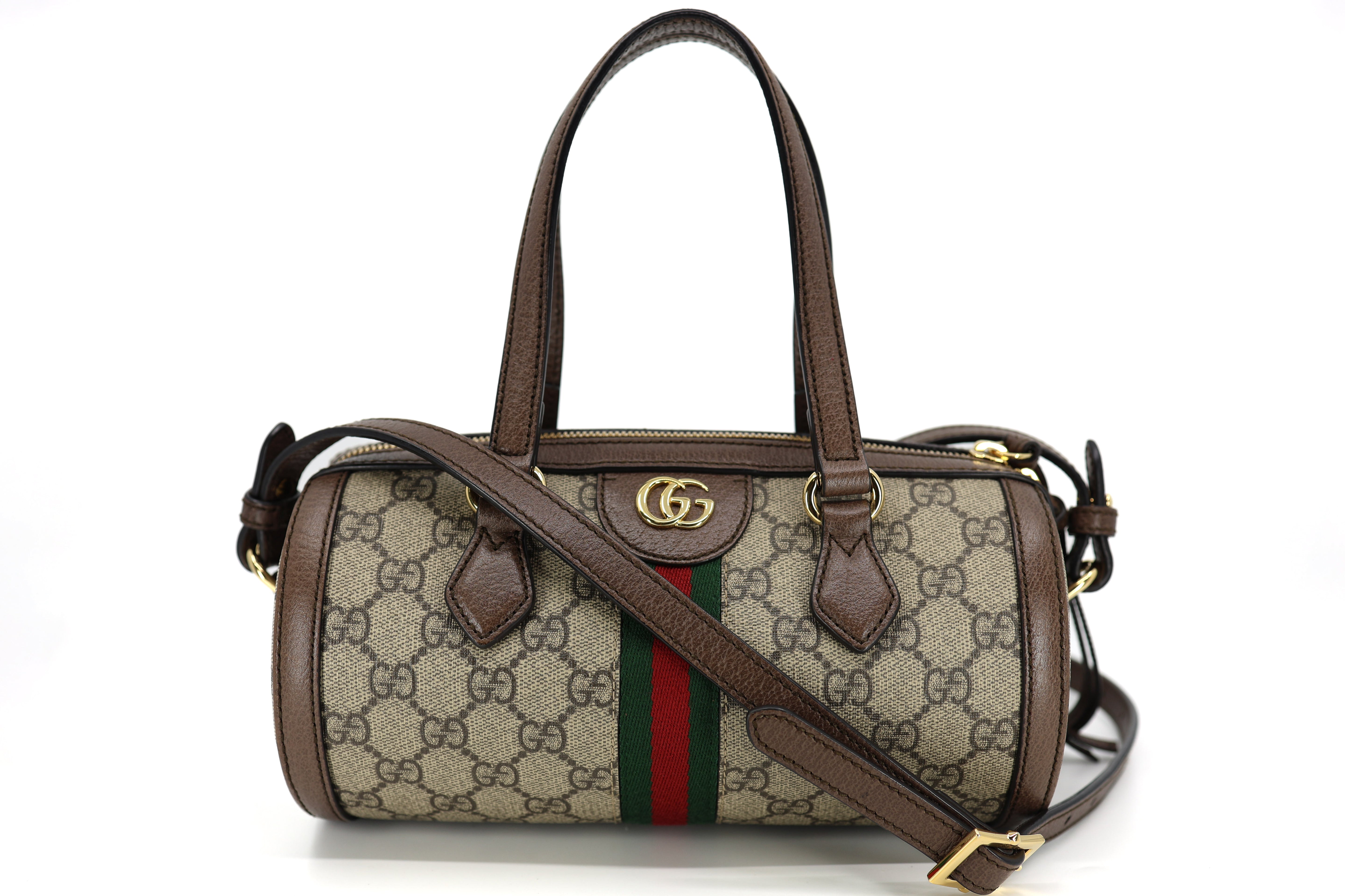 Gucci GG Supreme Monogram Web Small Ophidia Boston