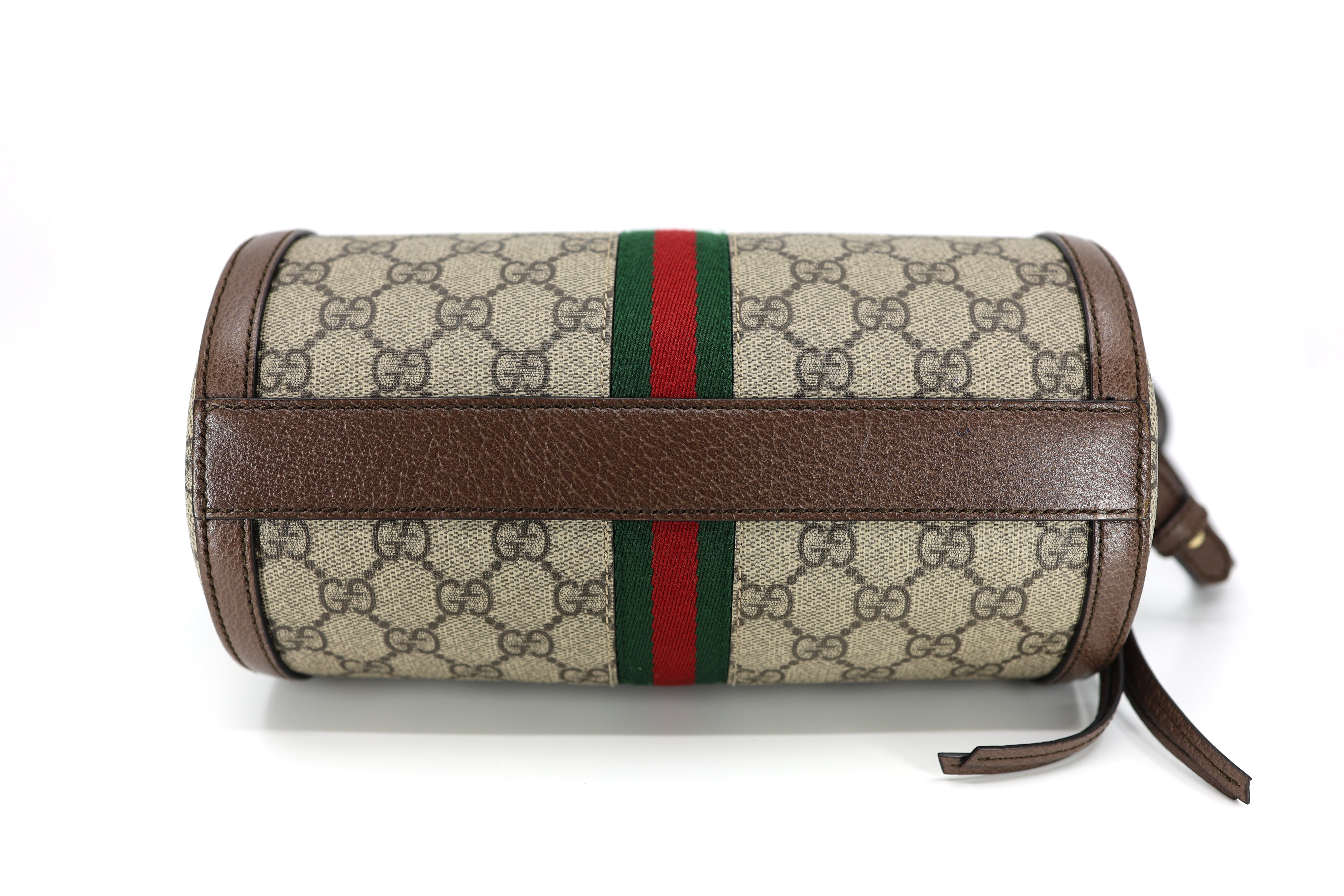 Gucci GG Supreme Monogram Web Small Ophidia Boston