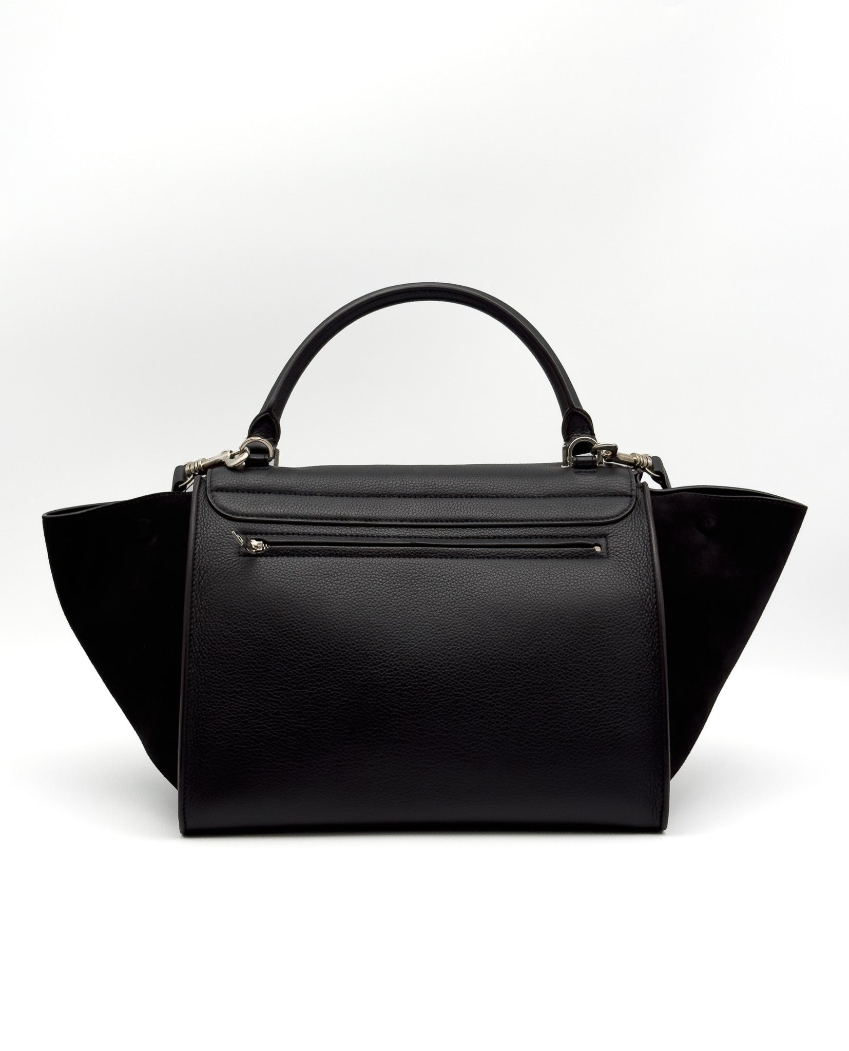 Celine Trapeze Bag Leather Medium Black