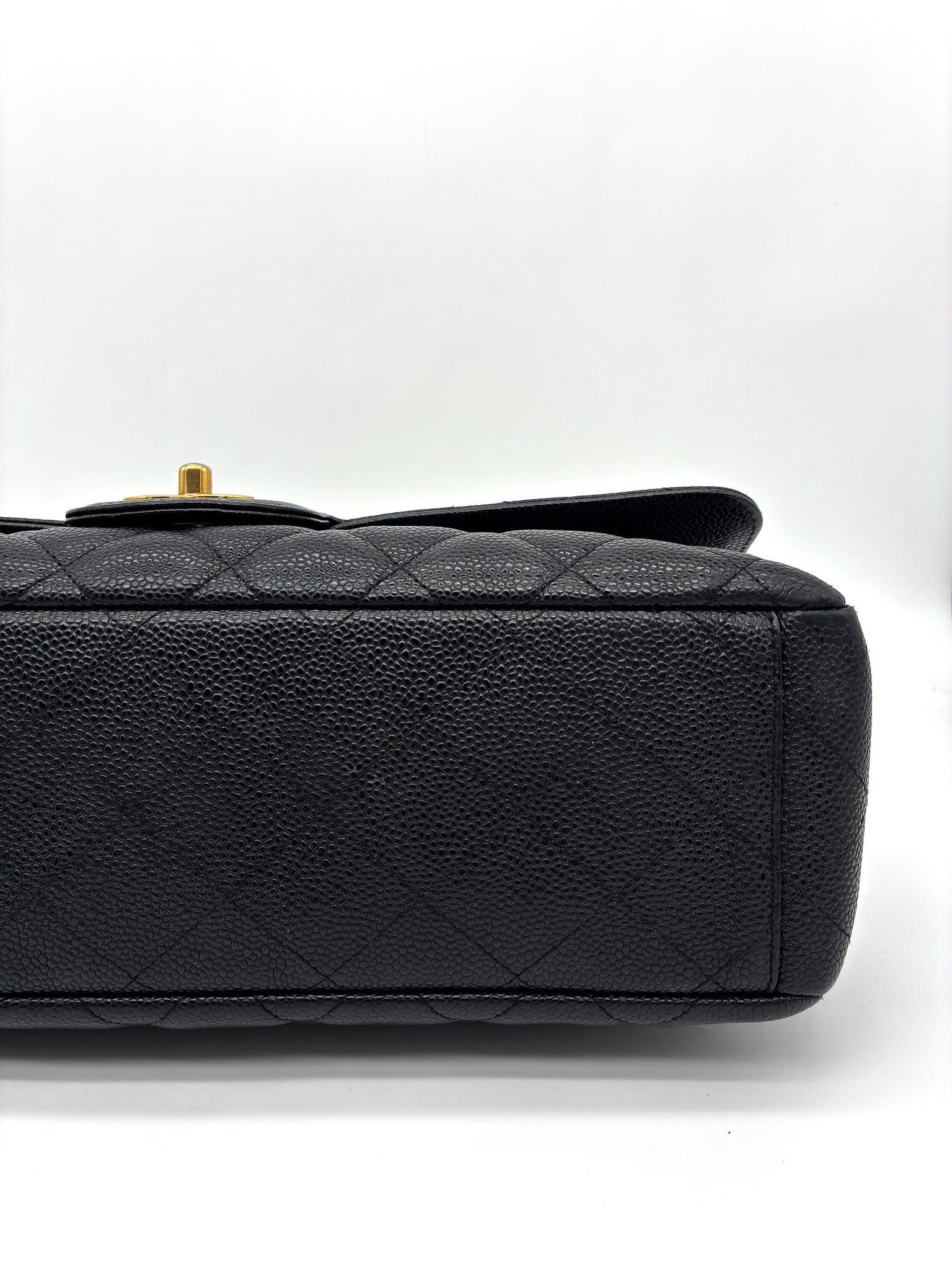 Chanel Caviar Quilted Maxi Single Flap Black