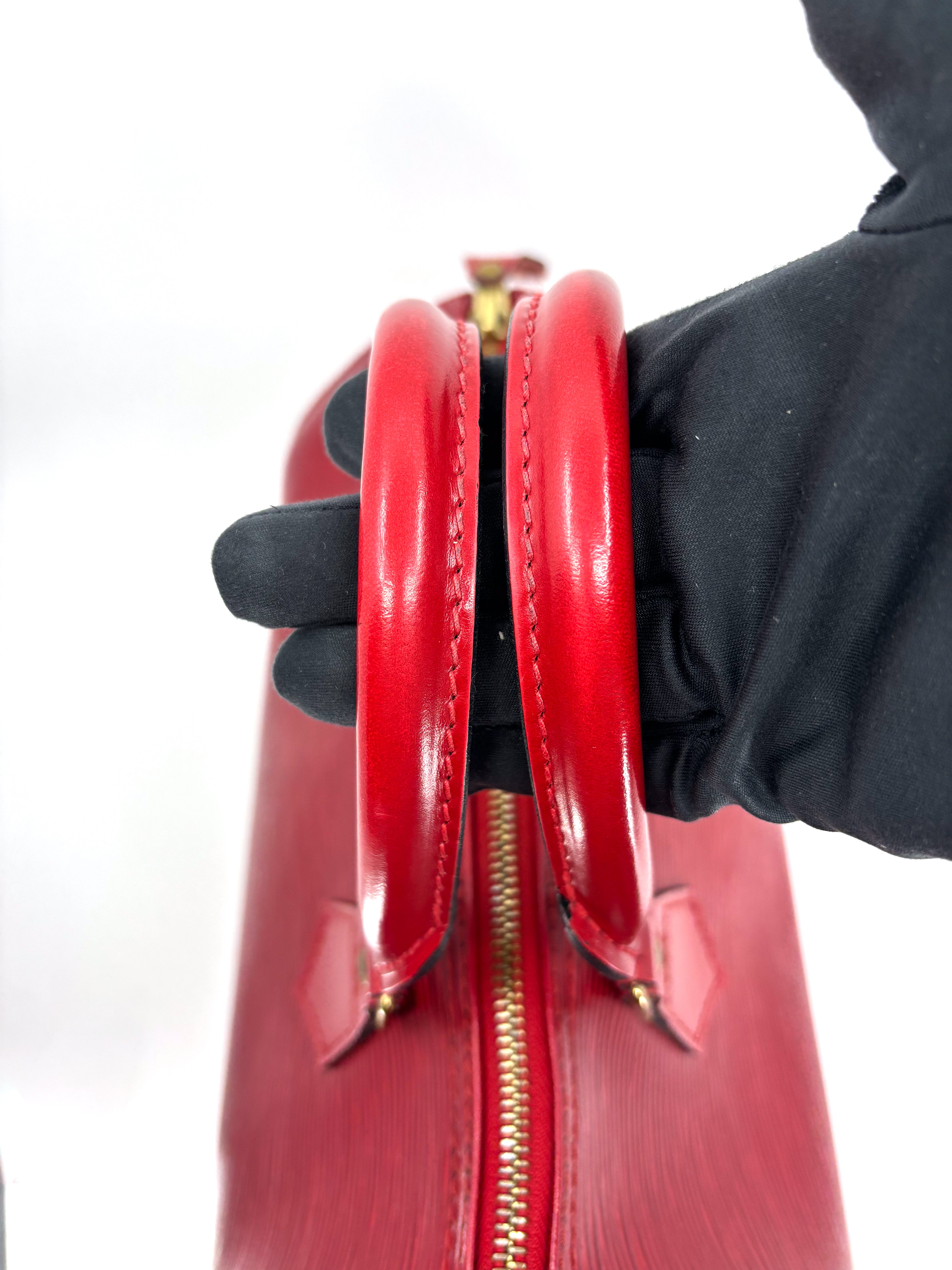 Louis Vuitton Speedy 28 Epi Leather Red Vintage Boston bag