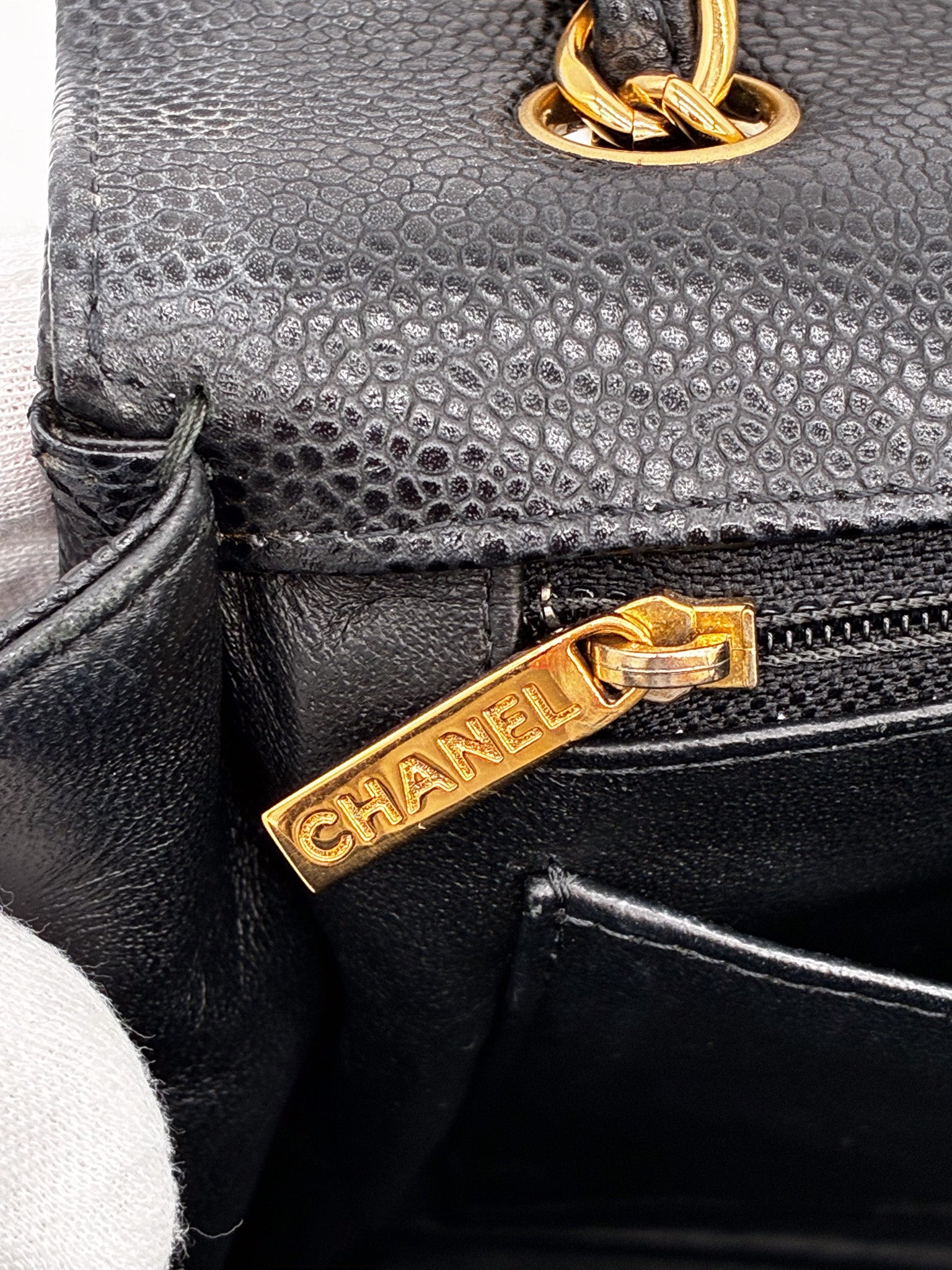 Chanel Caviar Quilted Maxi Single Flap Black