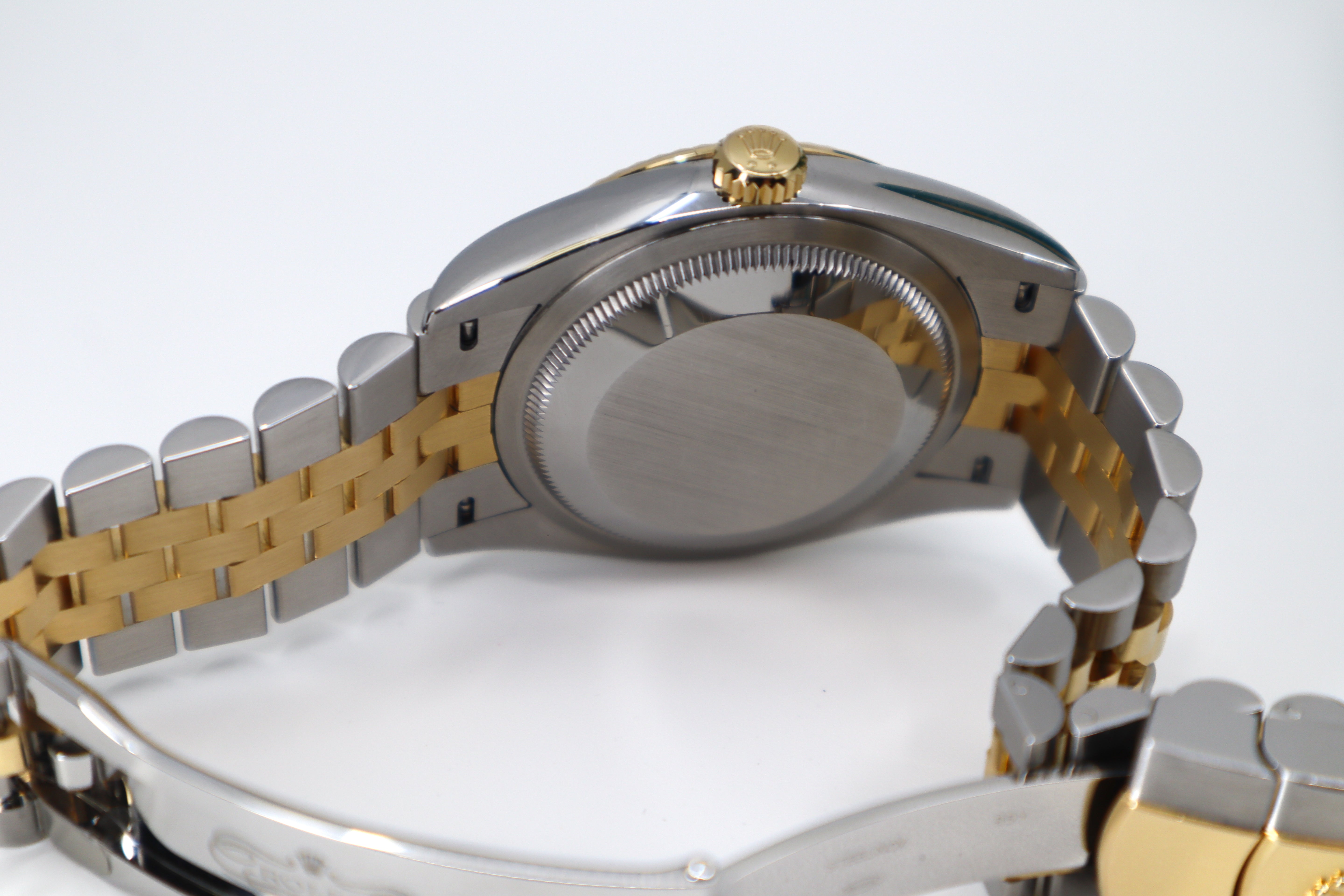 Rolex Datejust 36 Yellow Gold/Steel Golden Fluted Motif Dial Fluted Bezel Jubilee Bracelet 126233