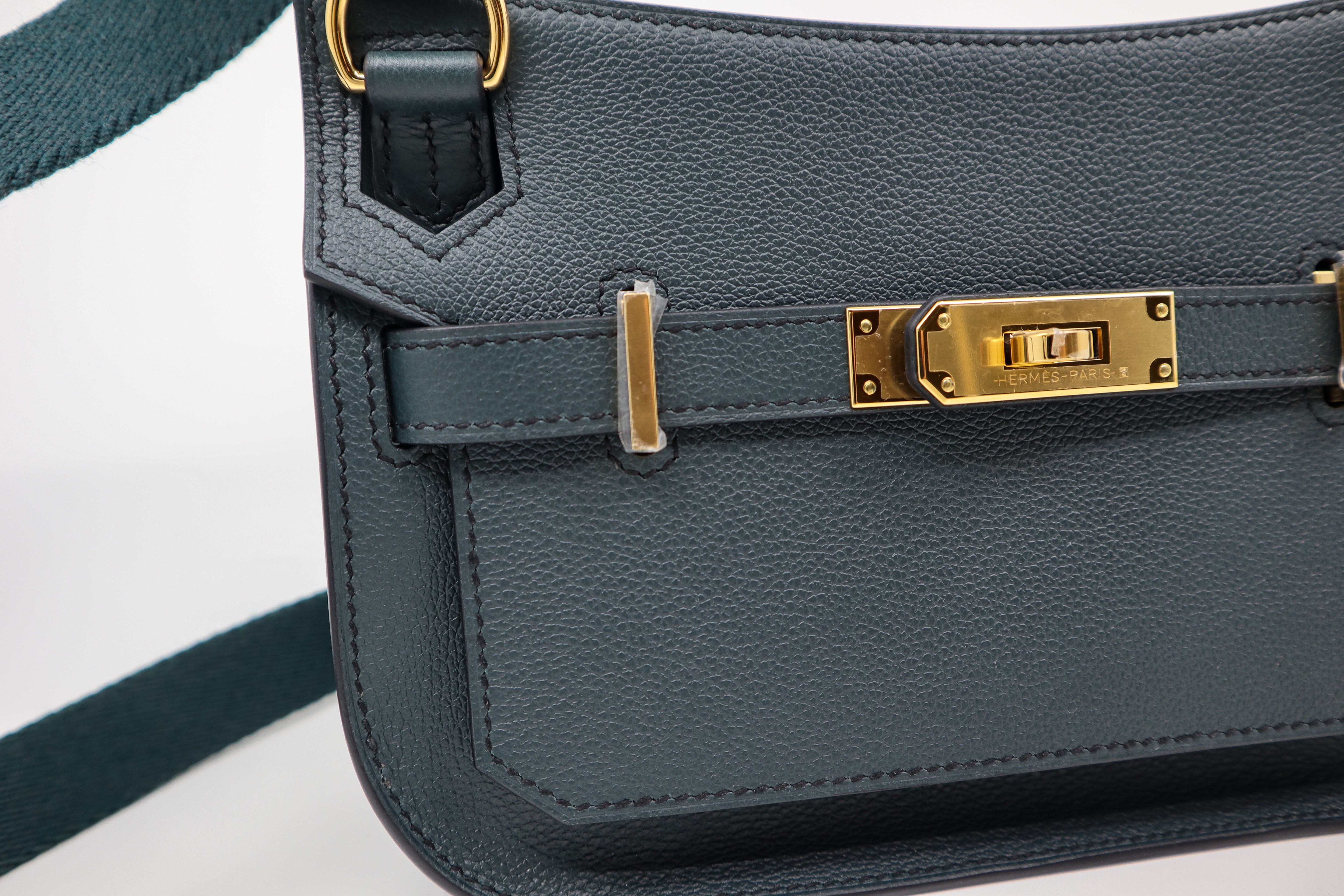 Hermes Jypsiere Mini Vert Cyprès Gold Hardware