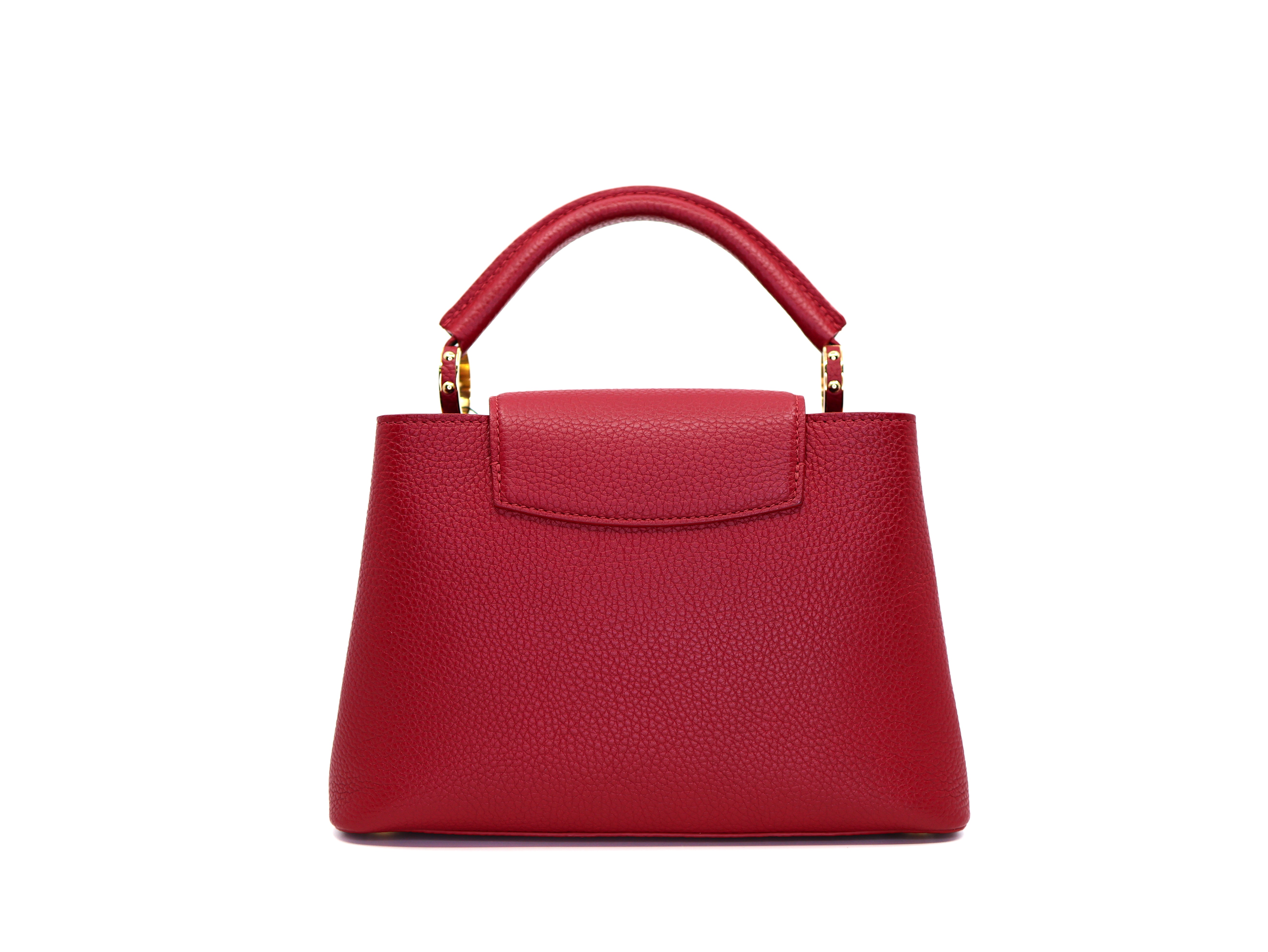 Louis Vuitton Red Taurillon Leather Capucines BB