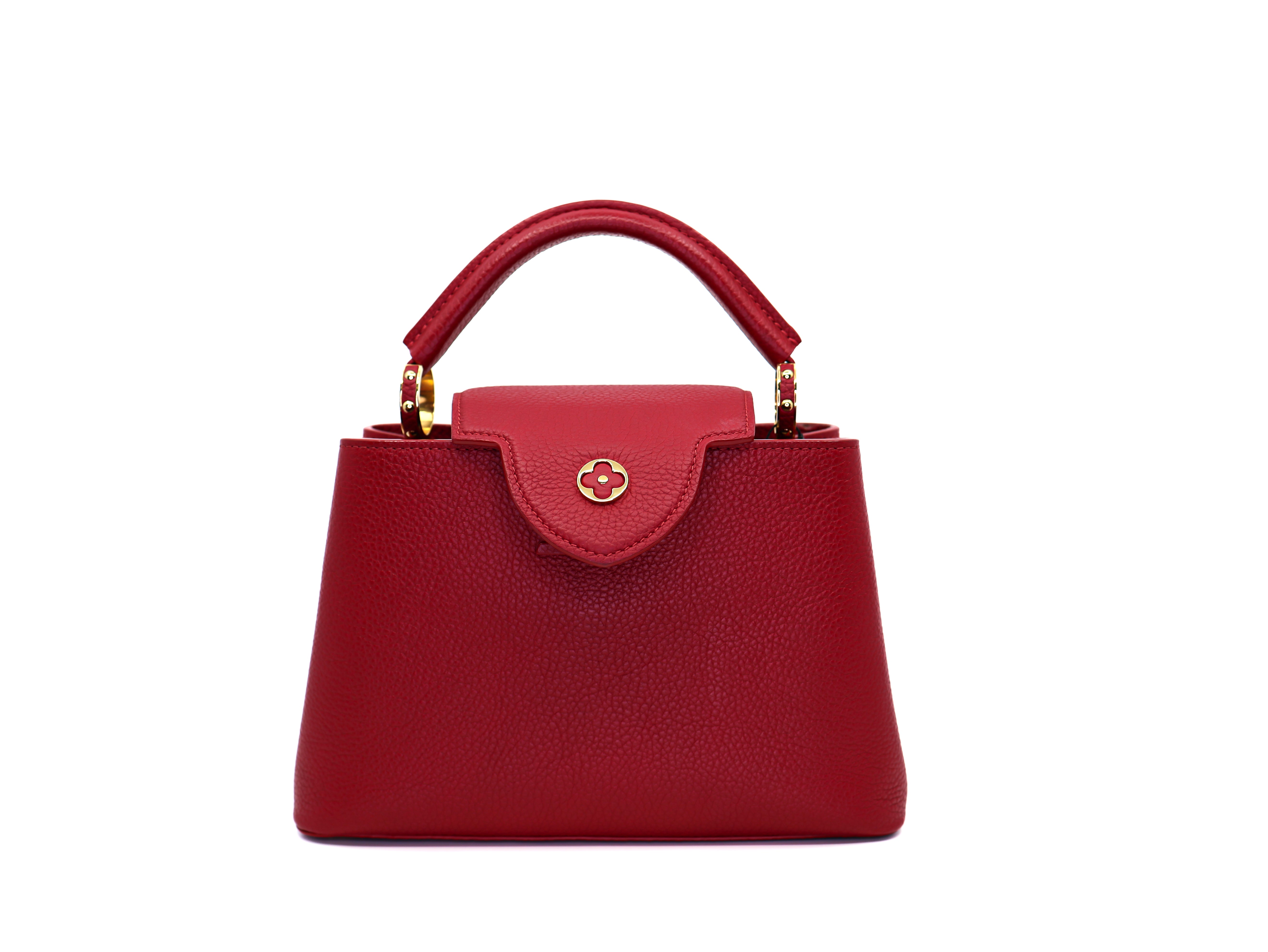 Louis Vuitton Red Taurillon Leather Capucines BB