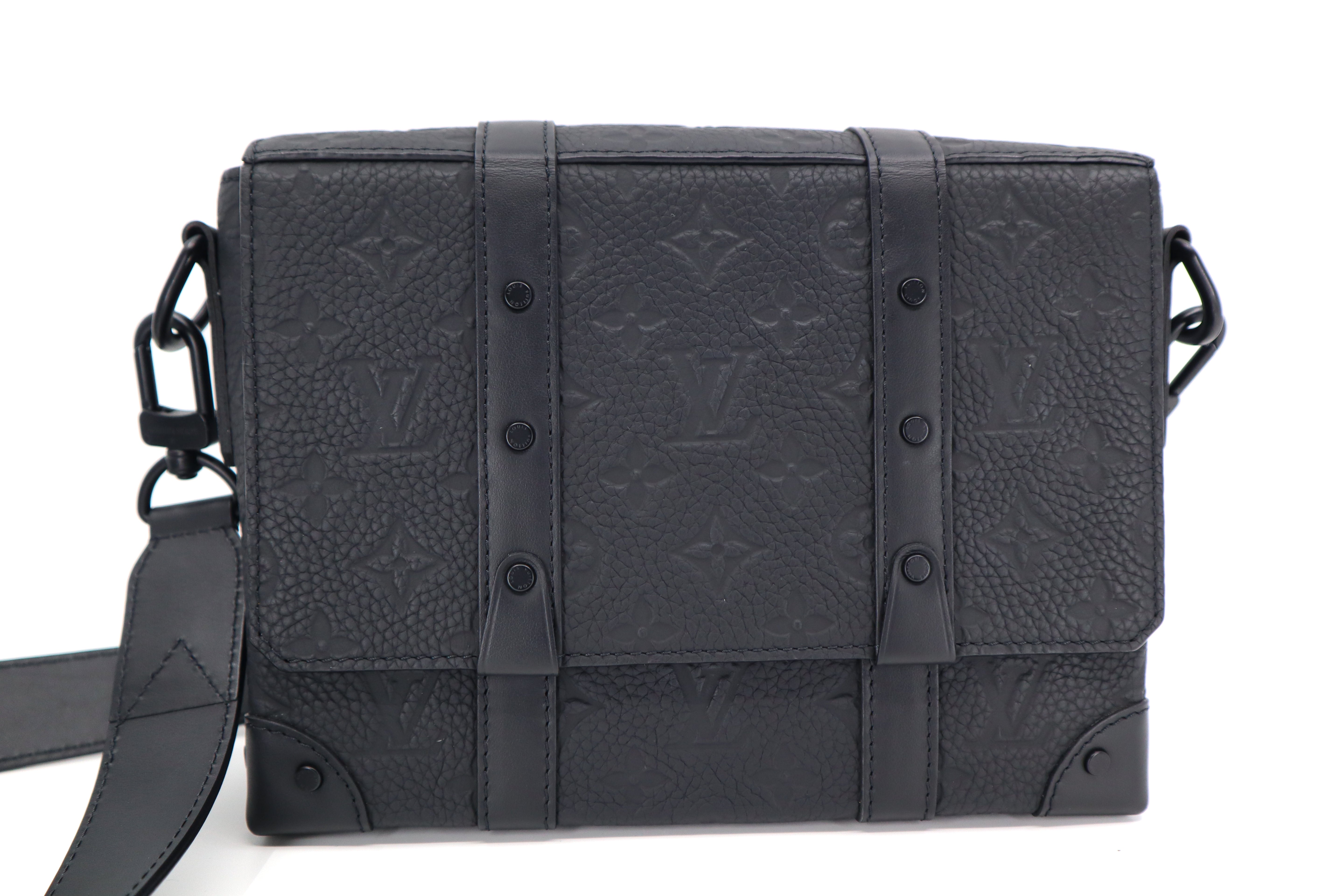 Louis Vuitton Trunk Messenger Monogram-embossed Taurillon leather