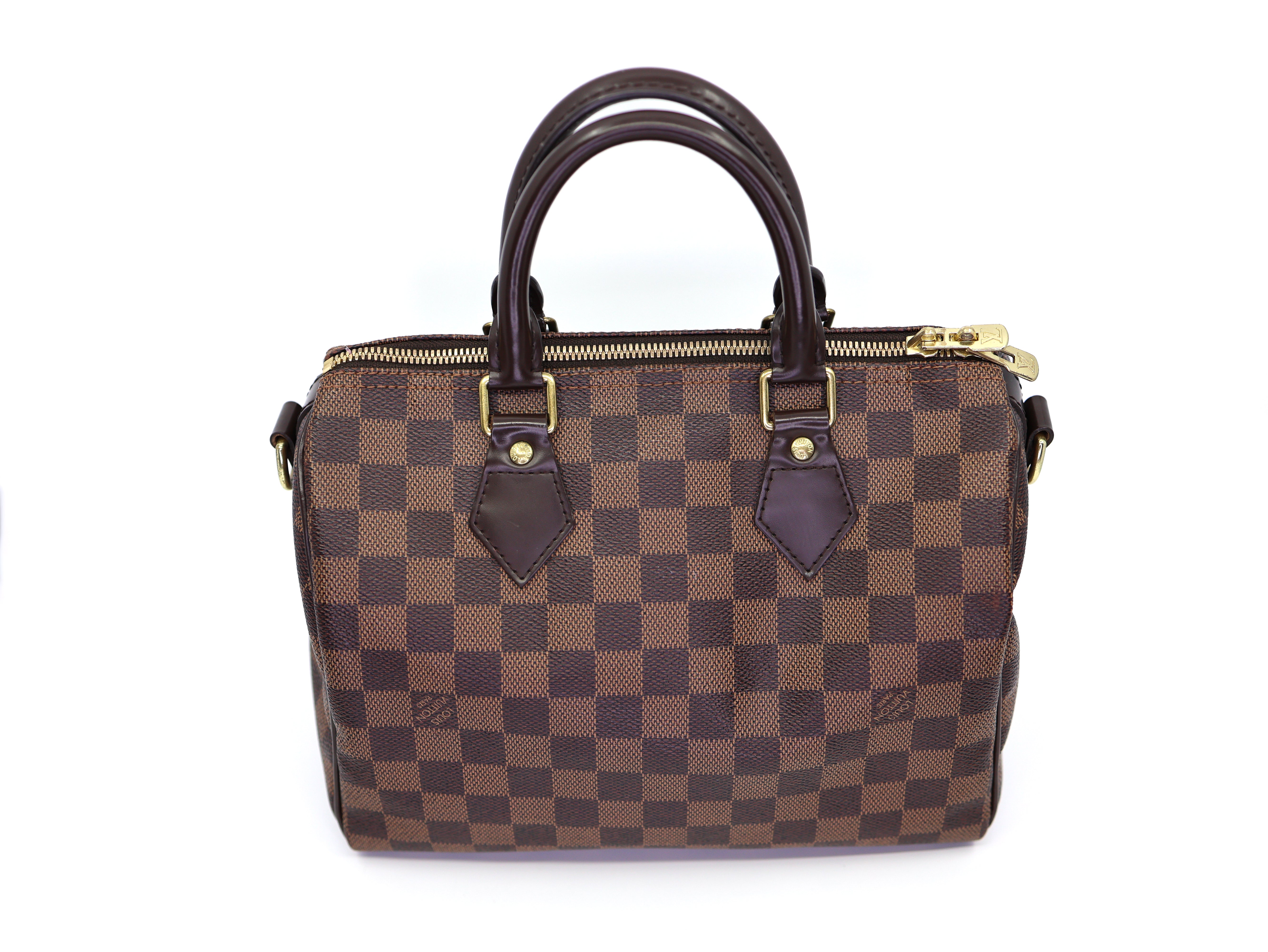 Louis Vuitton Damier Ebene Speedy Bandouliere 25