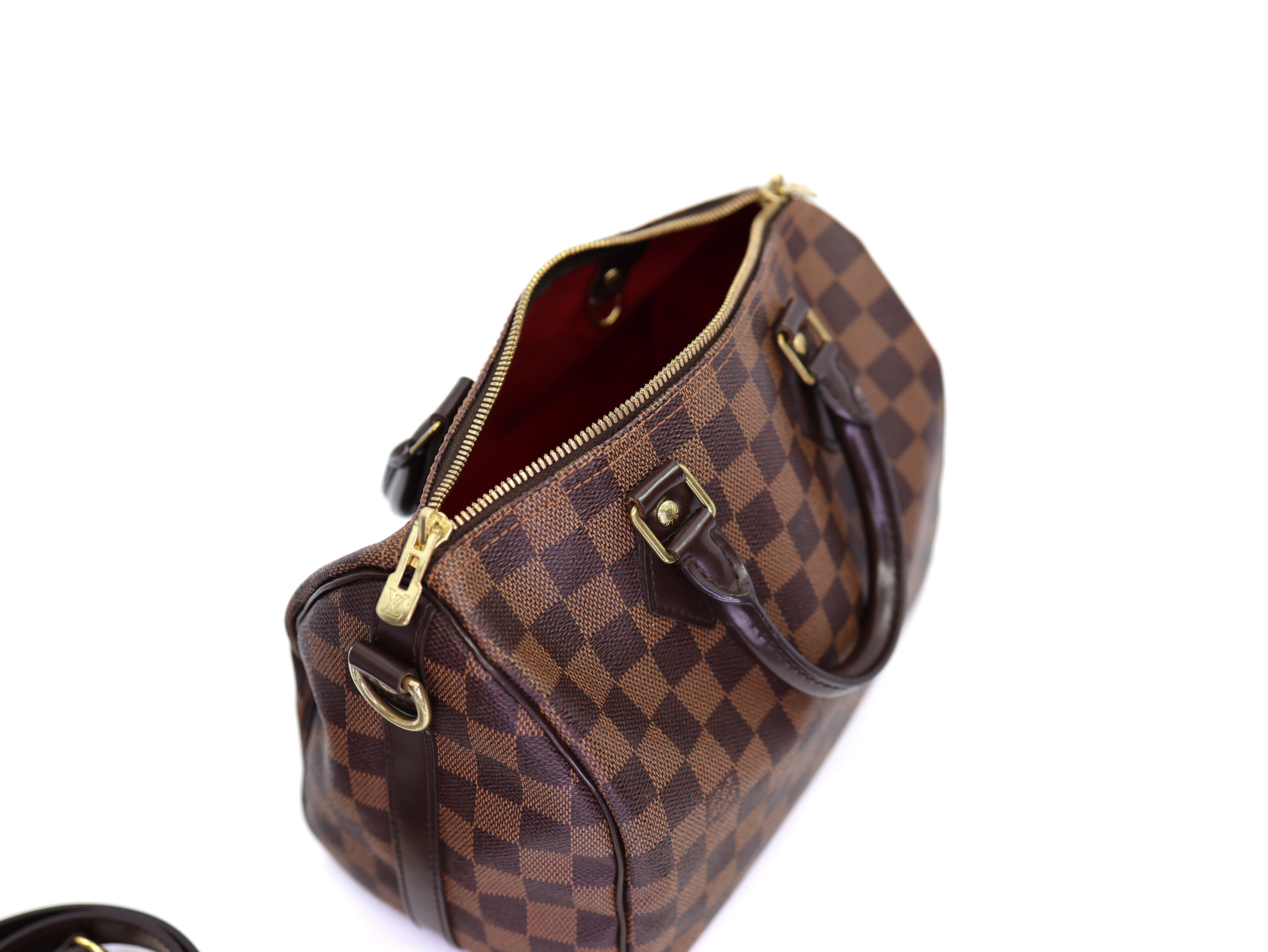 Louis Vuitton Damier Ebene Speedy Bandouliere 25