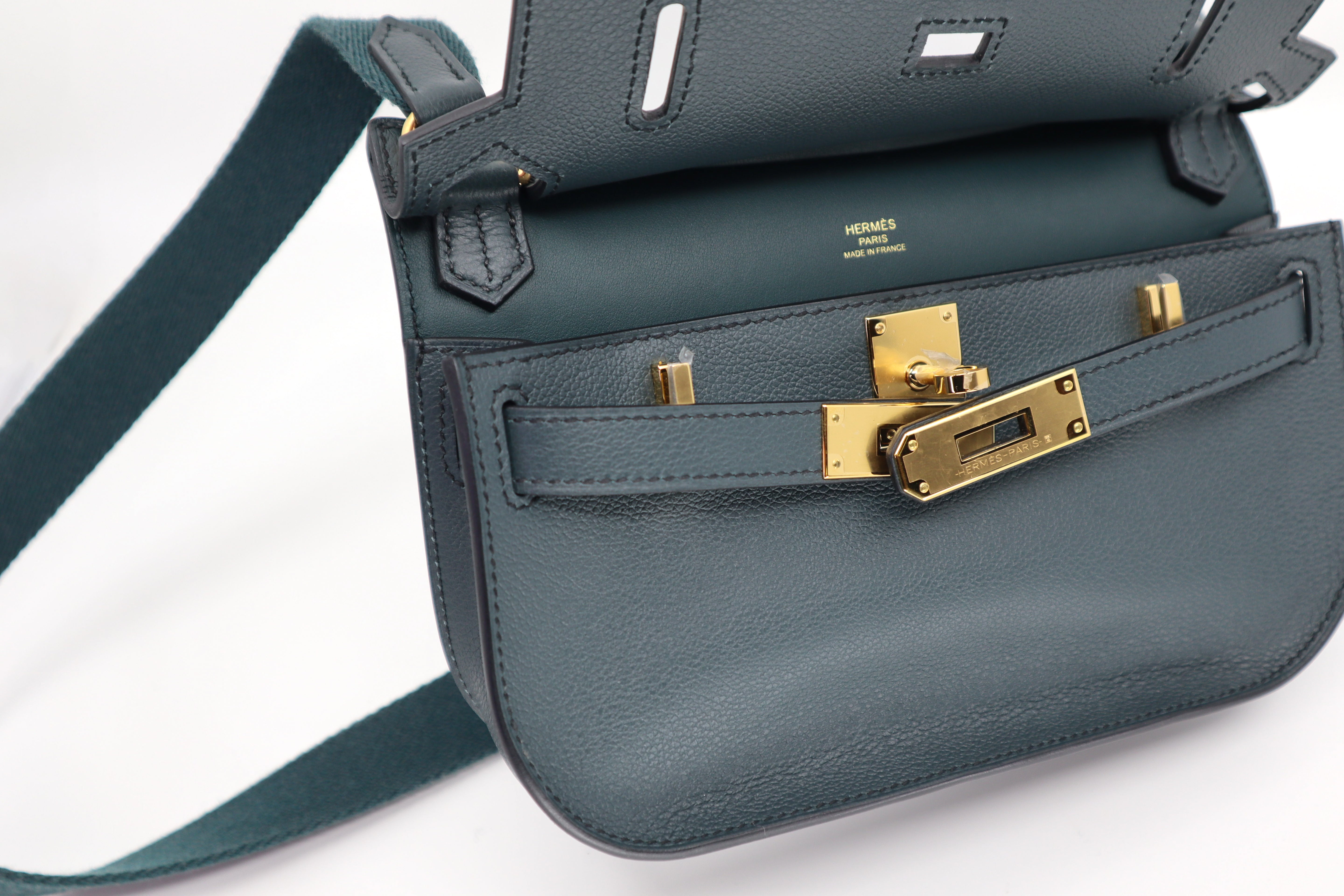 Hermes Jypsiere Mini Vert Cyprès Gold Hardware