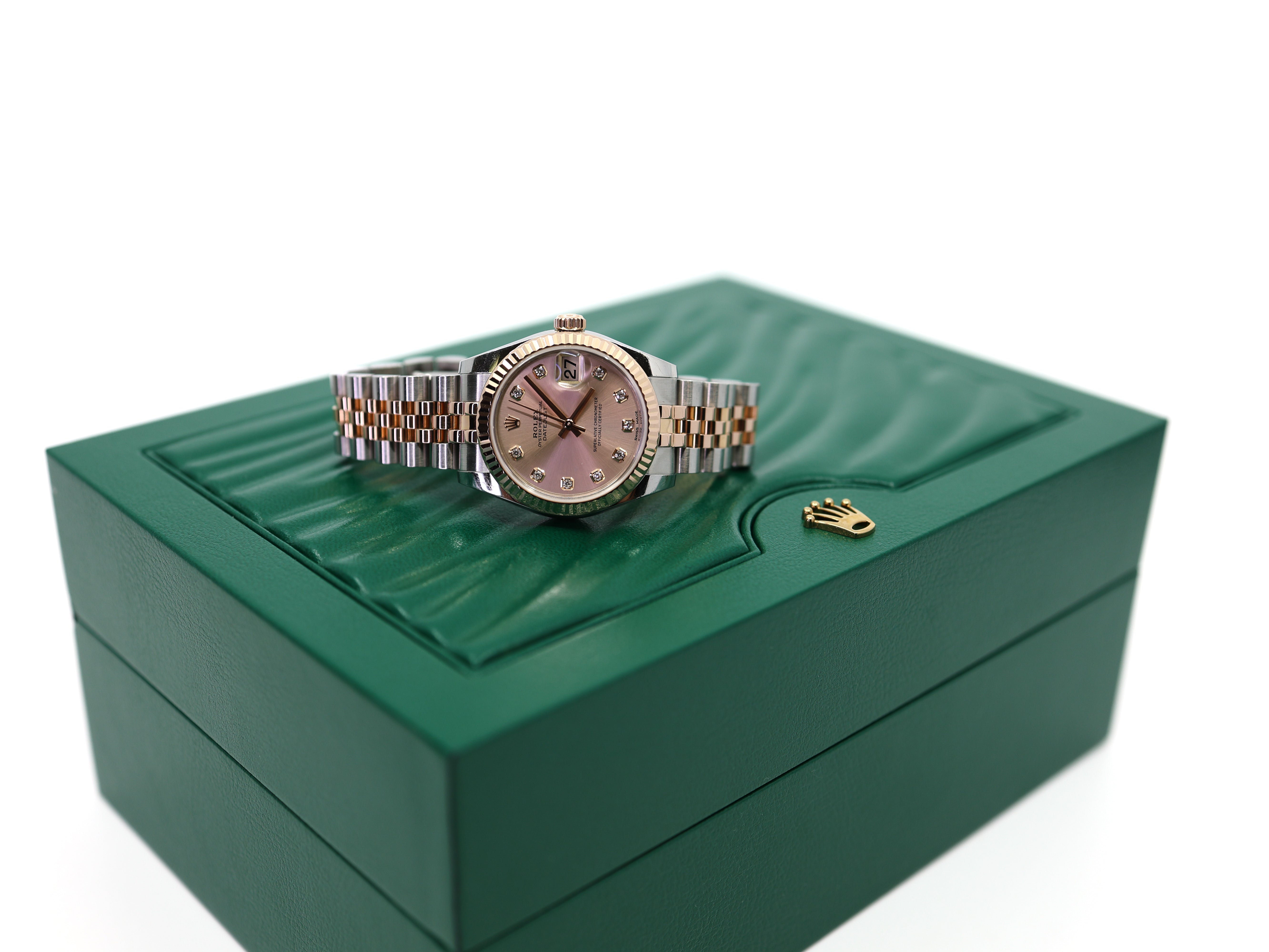 Rolex Oyster Perpetual Datejust 31mm Stainless Steel & 18kt Everose Gold Factory Diamond Dot 178271