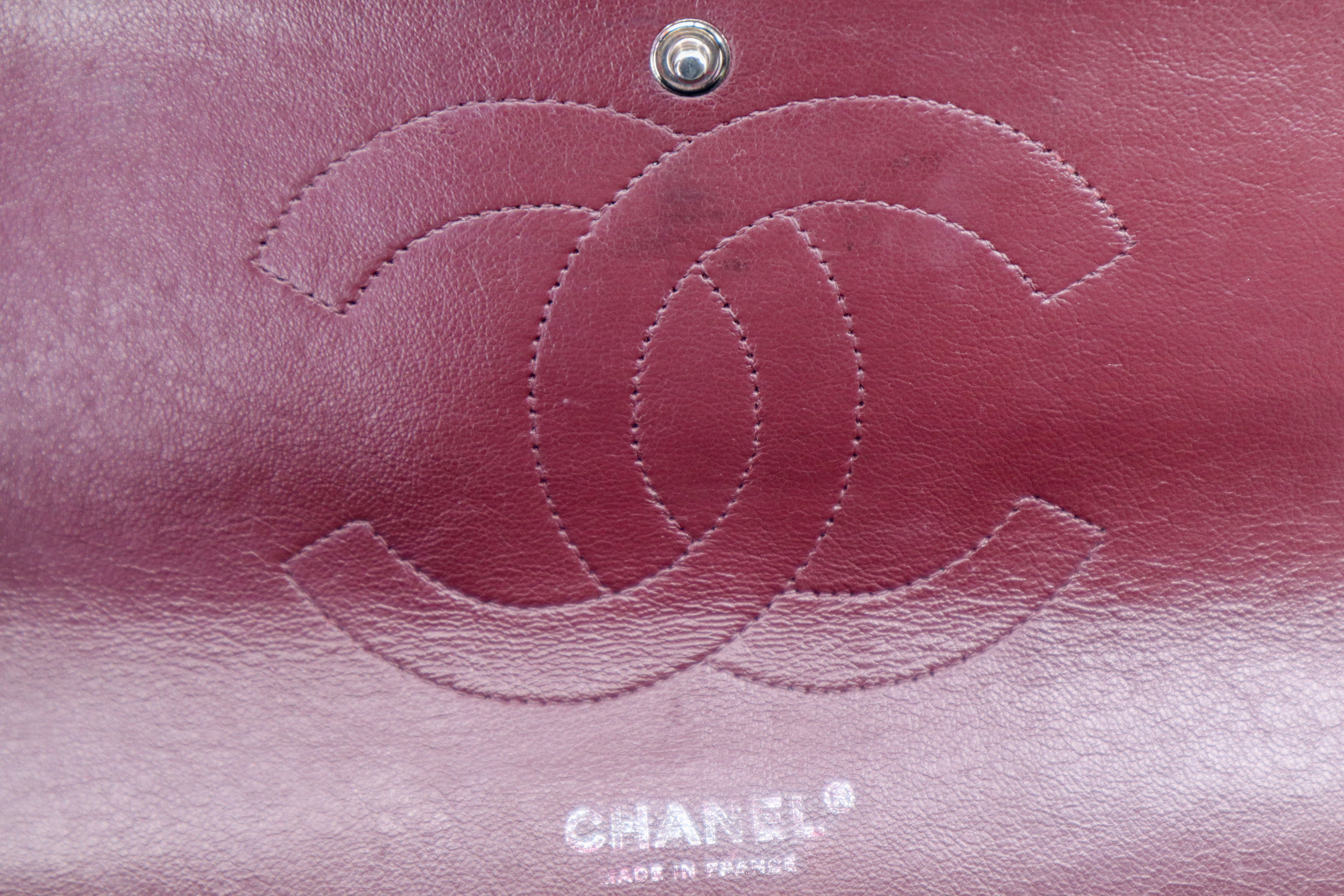 Chanel Classic Jumbo Double Flap Caviar in Silver hardware