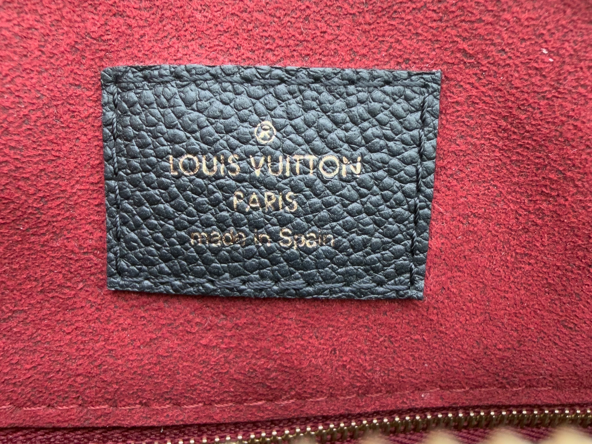 Louis Vuitton Empreinte Monogram Giant Speedy Bandouliere 25 Black Beige