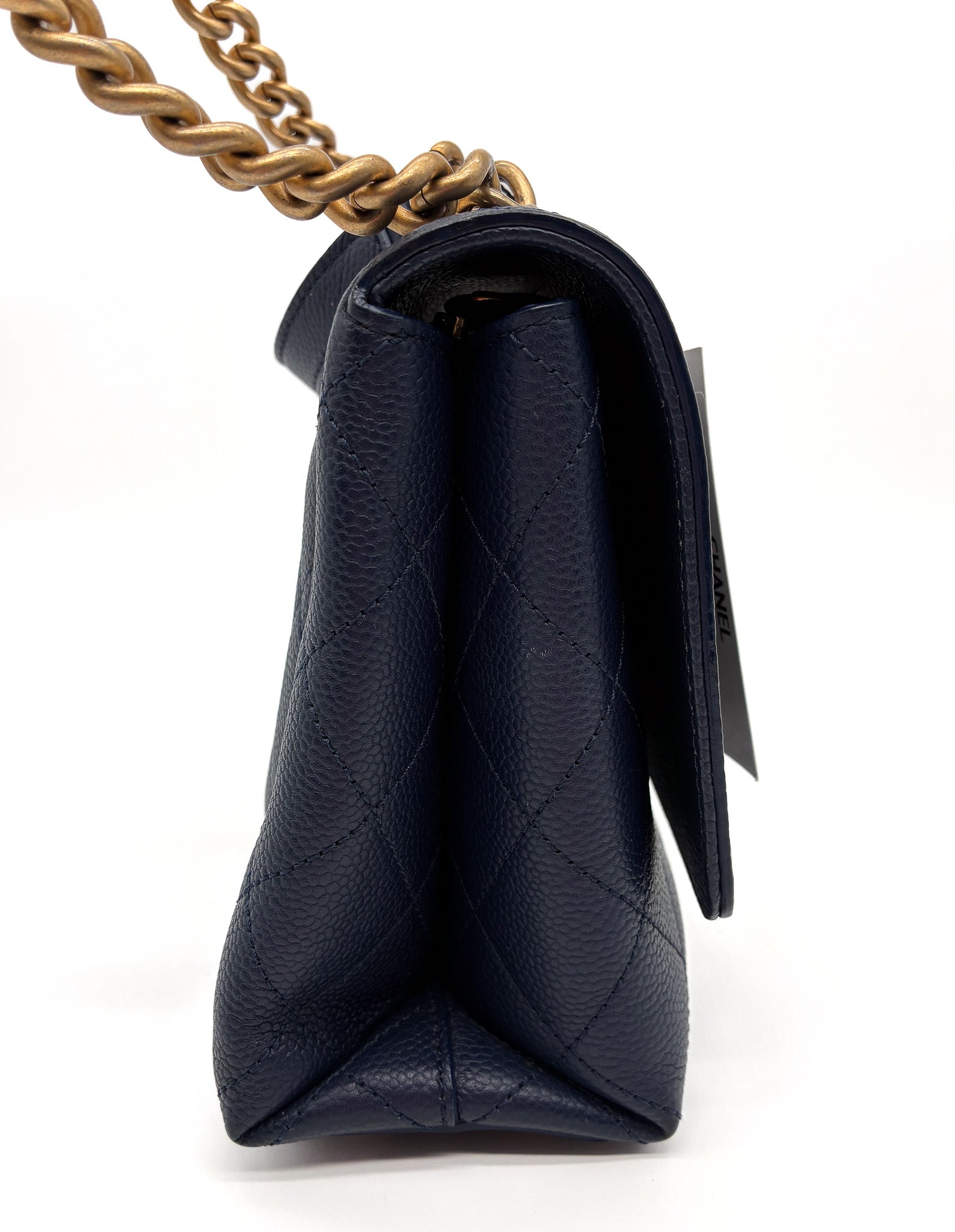 Chanel Medium Business Affinity Top Handle Bag – Navy Blue Caviar Leather