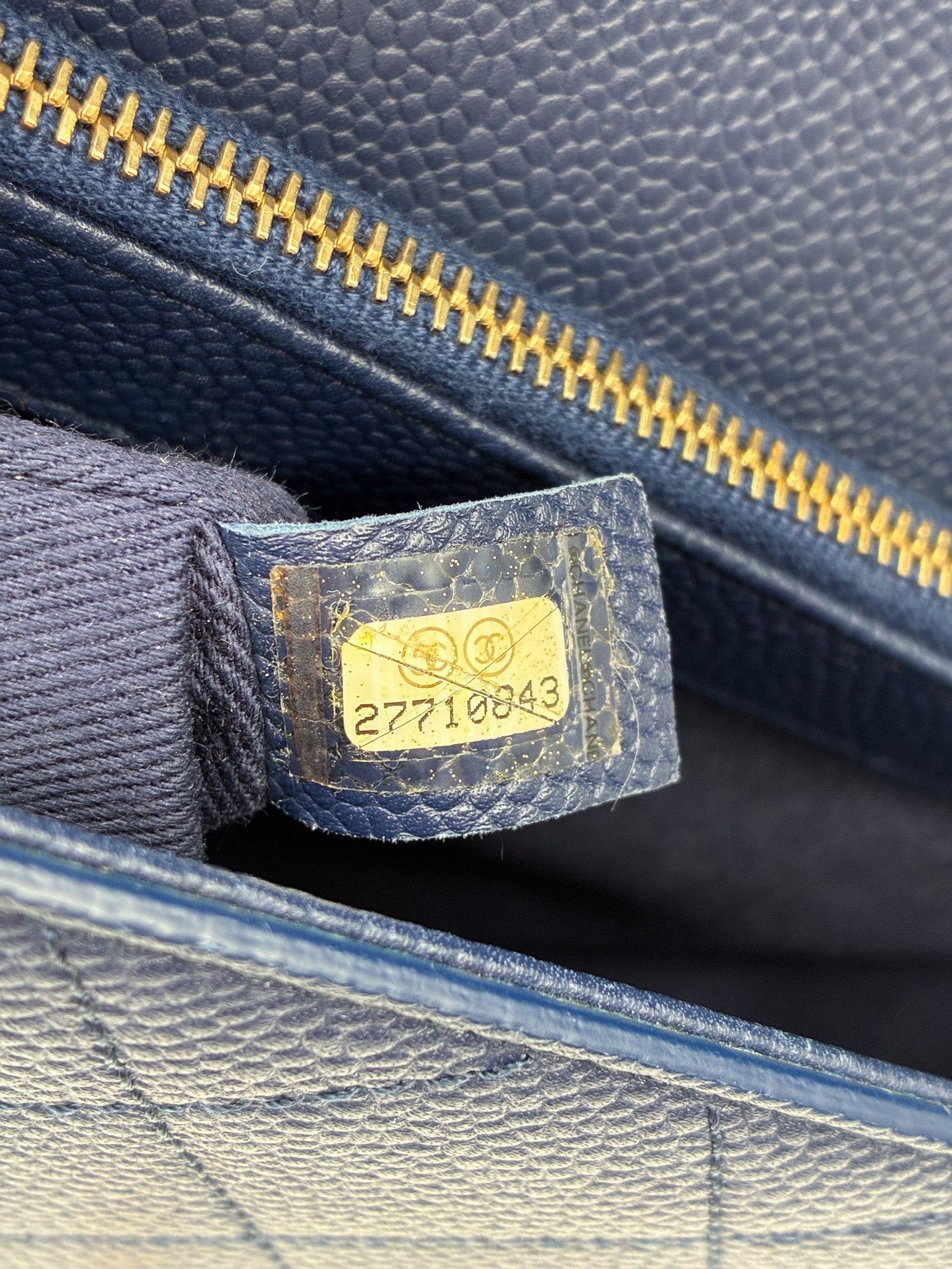 Chanel Medium Business Affinity Top Handle Bag – Navy Blue Caviar Leather
