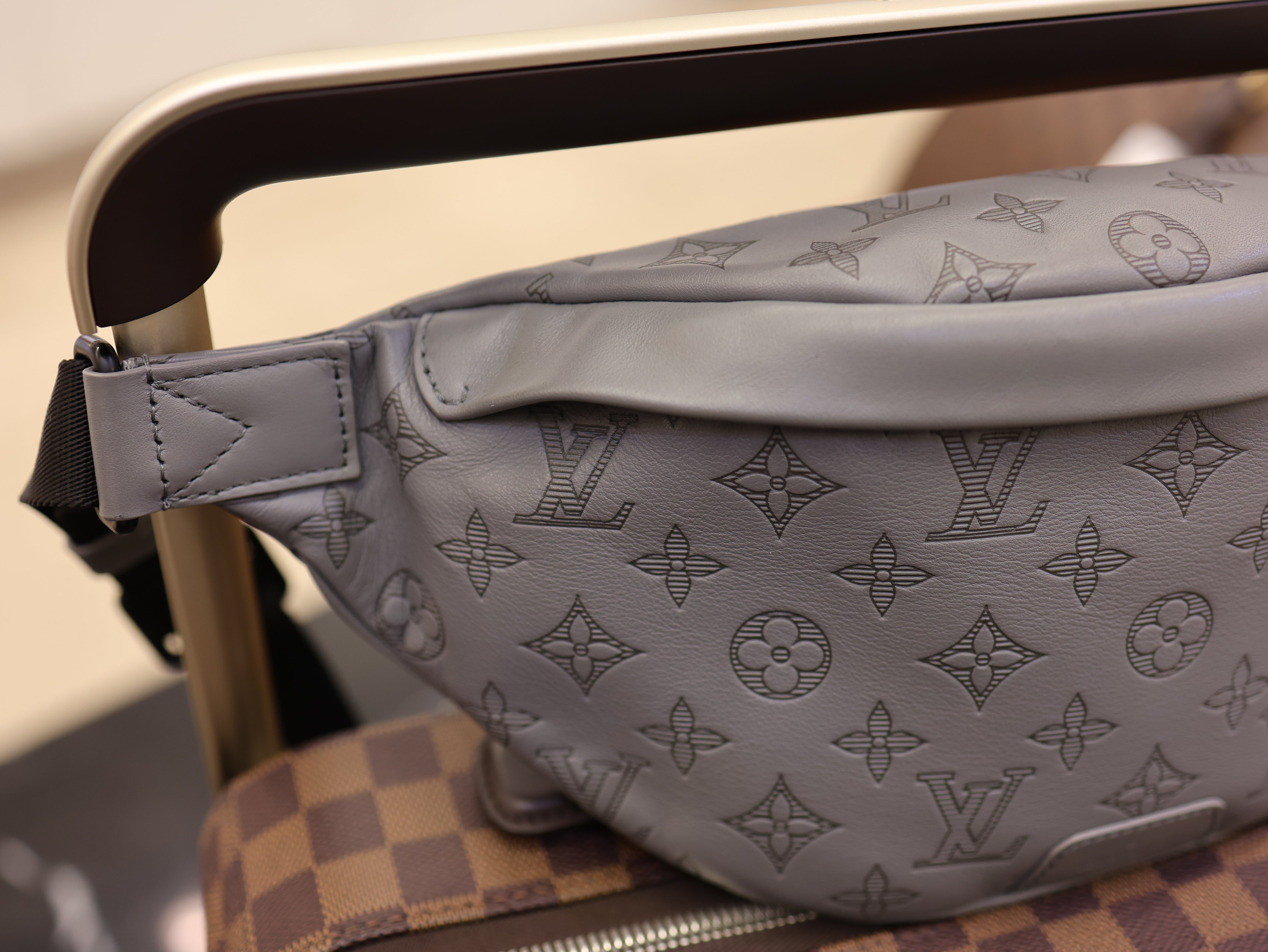 Louis Vuitton  Calfskin Monogram Shadow Discovery Bumbag PM