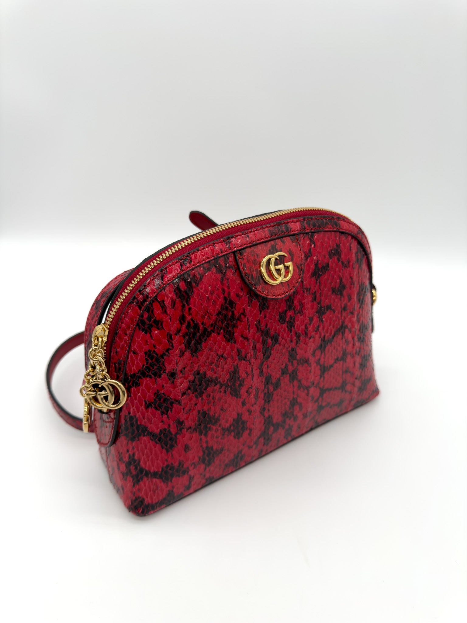 Gucci Ophidia Small Snakeskin Shoulder Bag